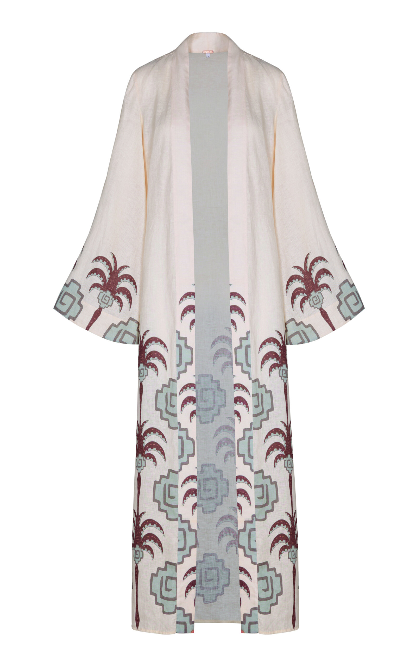 Johanna Ortiz Boa Whisper Kimono Maxi Dress In Multi