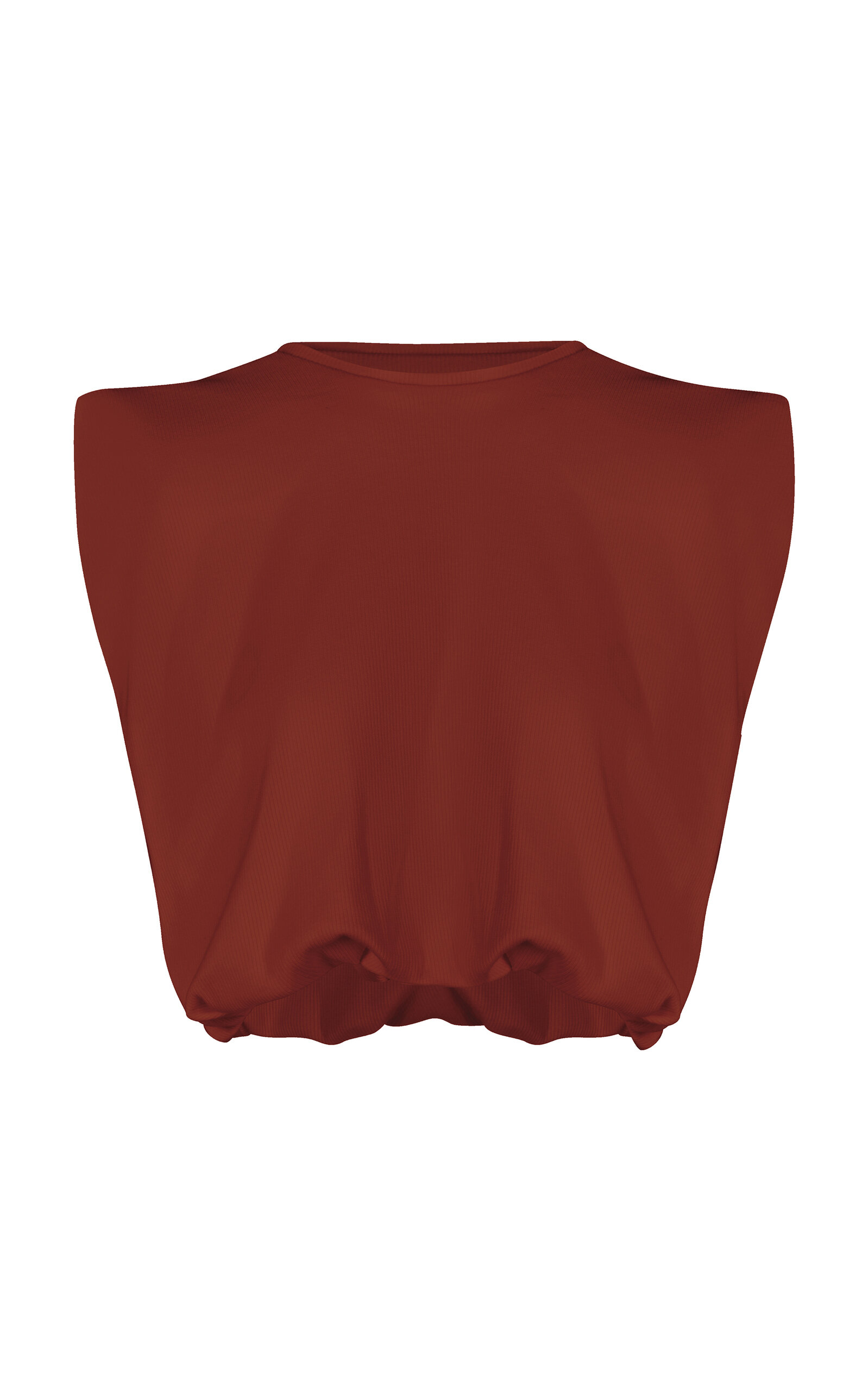 Johanna Ortiz Muraya Cropped Crepe Top - Brown - XS