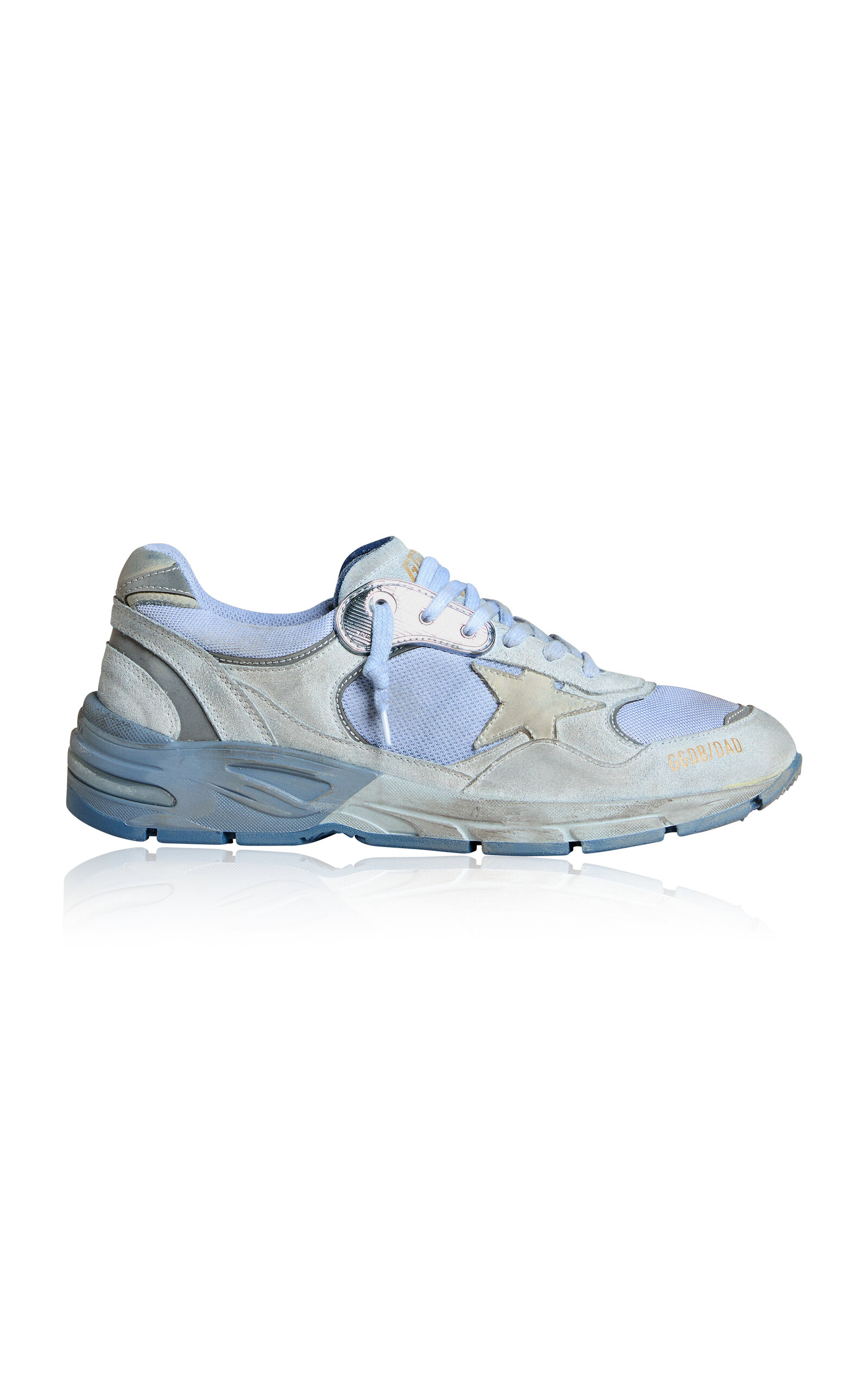 Golden Goose Running Dad Suede Sneaker In Blue