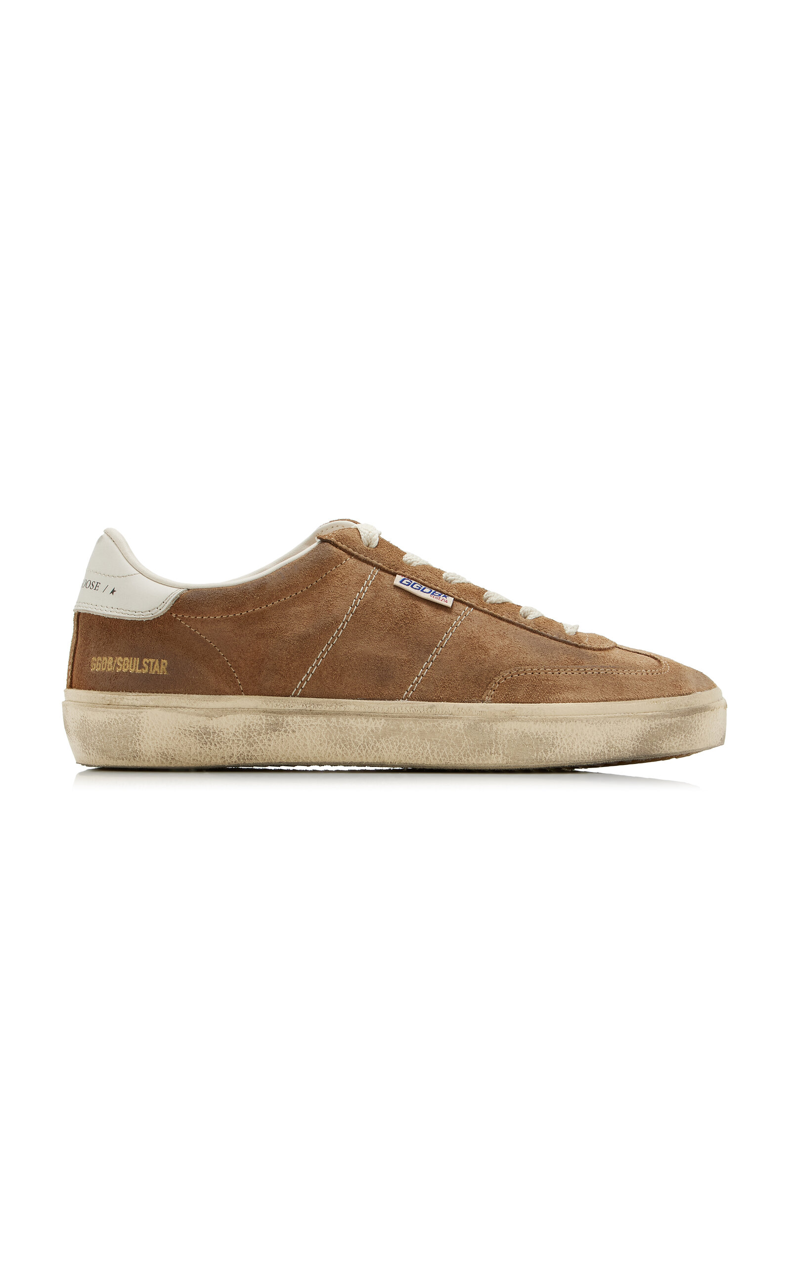 Golden Goose Soul-star Suede Sneaker In Brown