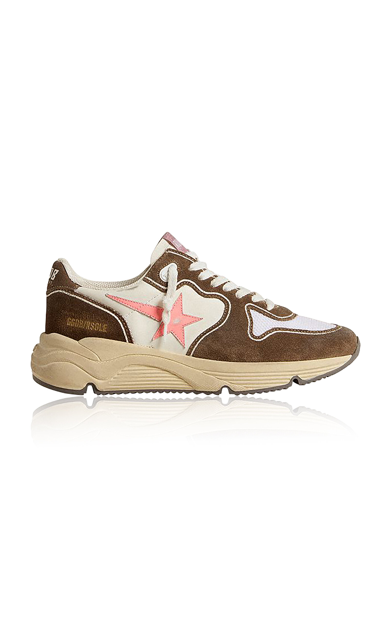 Golden Goose Running Sole Suede Sneaker In Multi