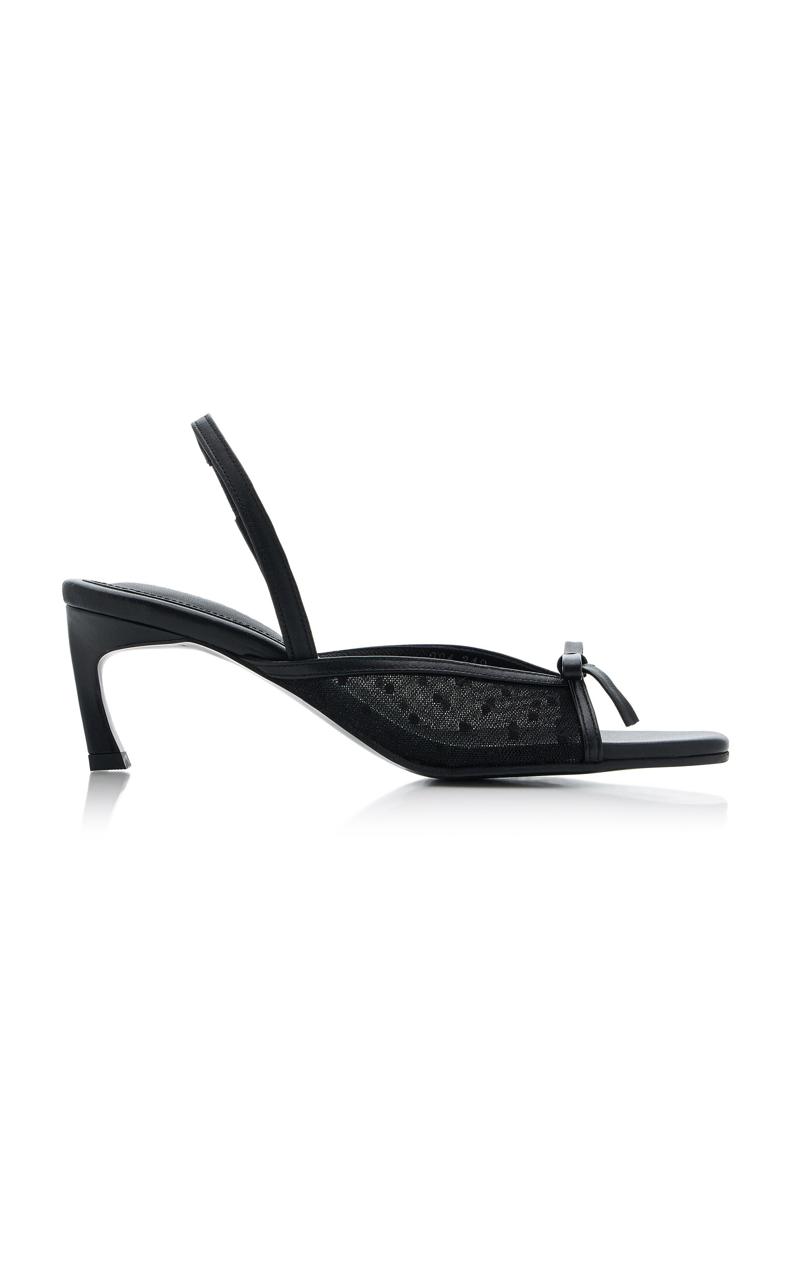 REIKE NEN EXCLUSIVE RIVIERA NABI POLKA-DOT MESH SLINGBACK SANDALS