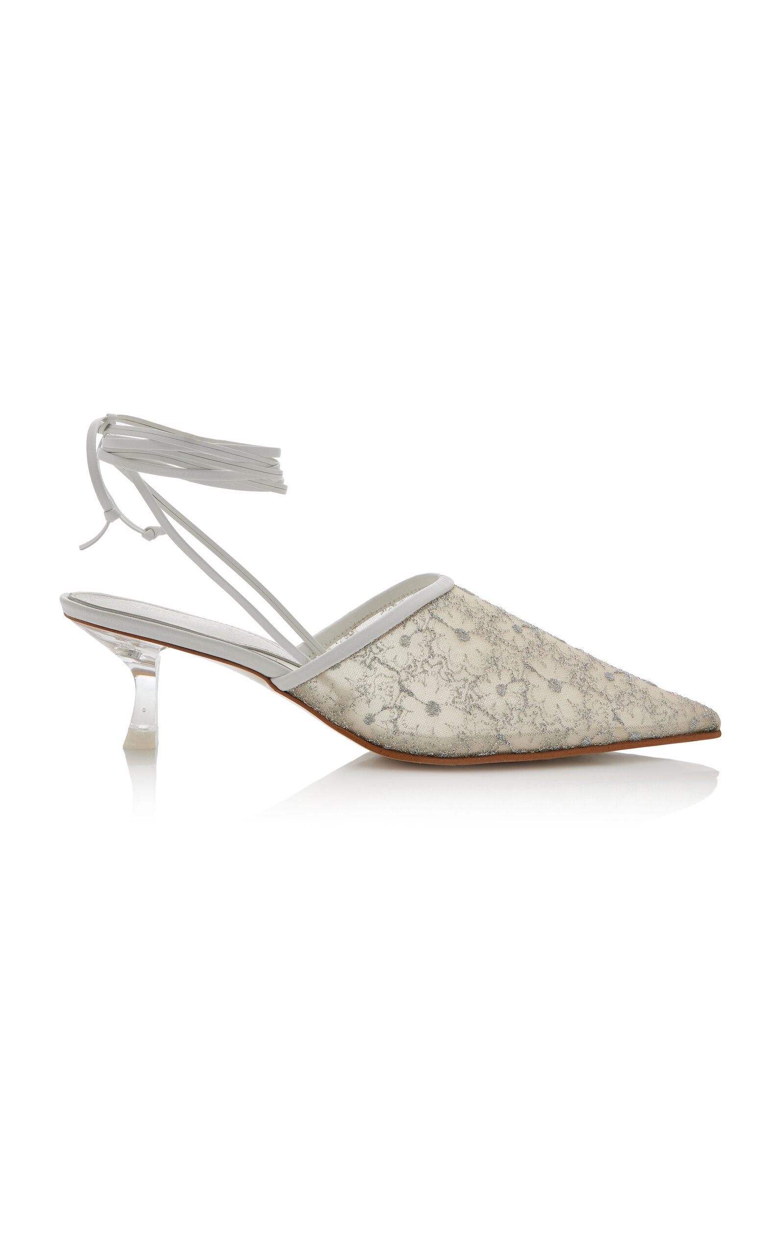 Exclusive Riviera Bit Convertible Floral-Mesh Mules