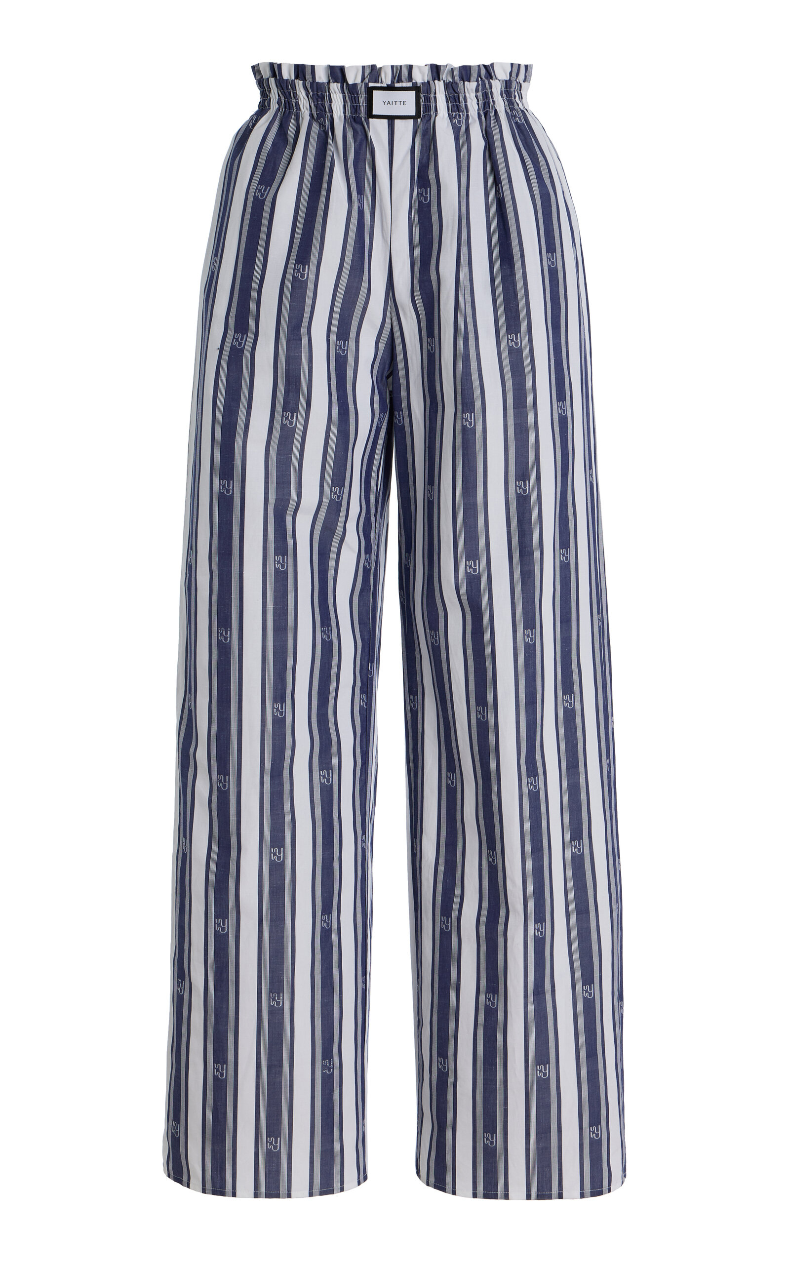 YAITTE Janeiro Jacquard-Striped Cotton Trousers - Stripe
