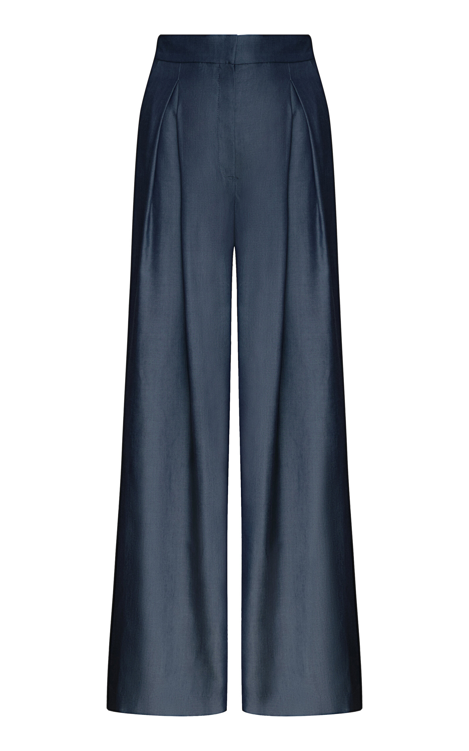 Andres Otalora Plenitud Pleated Tencel Wide-Leg Pants