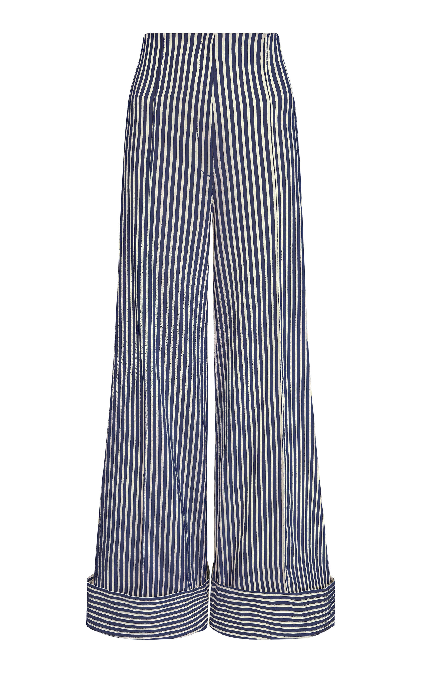 Refugios Cotton Twill Wide-Leg Pants