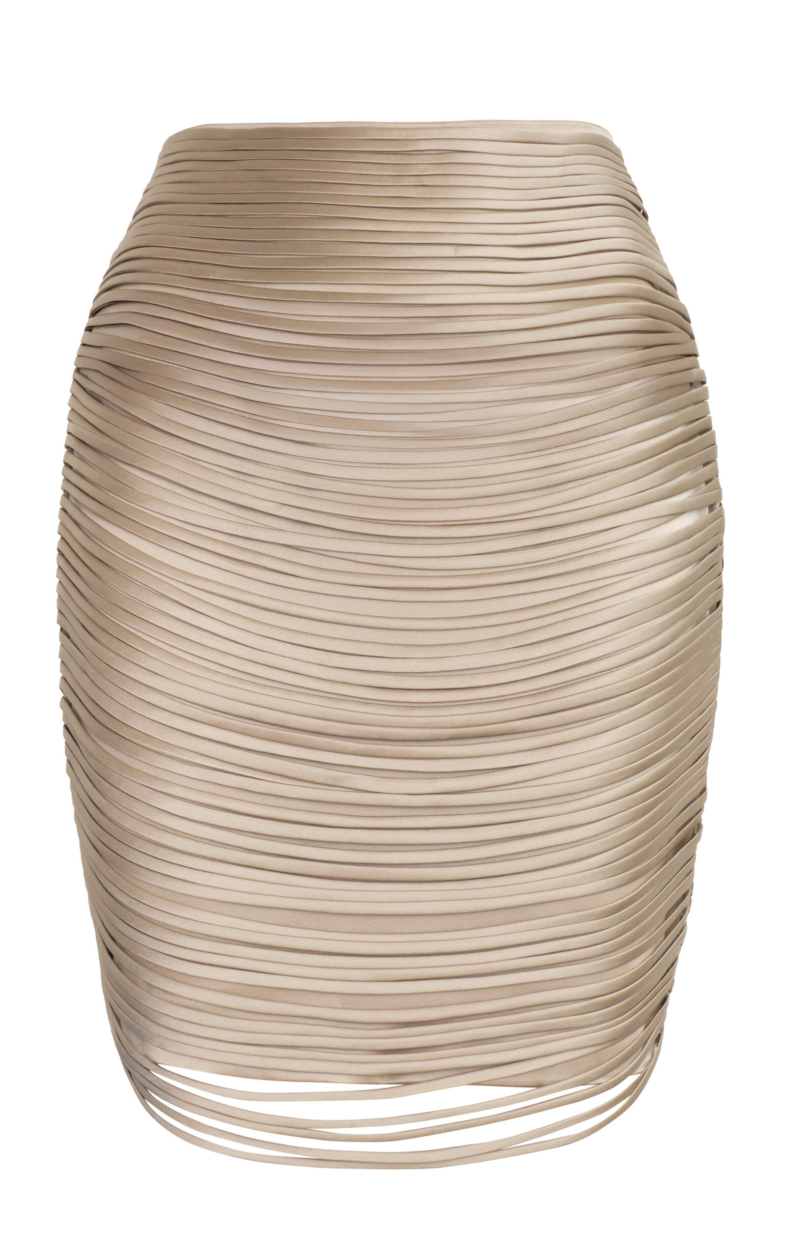 Andres Otalora Noche Estrellada Fringed Mini Skirt