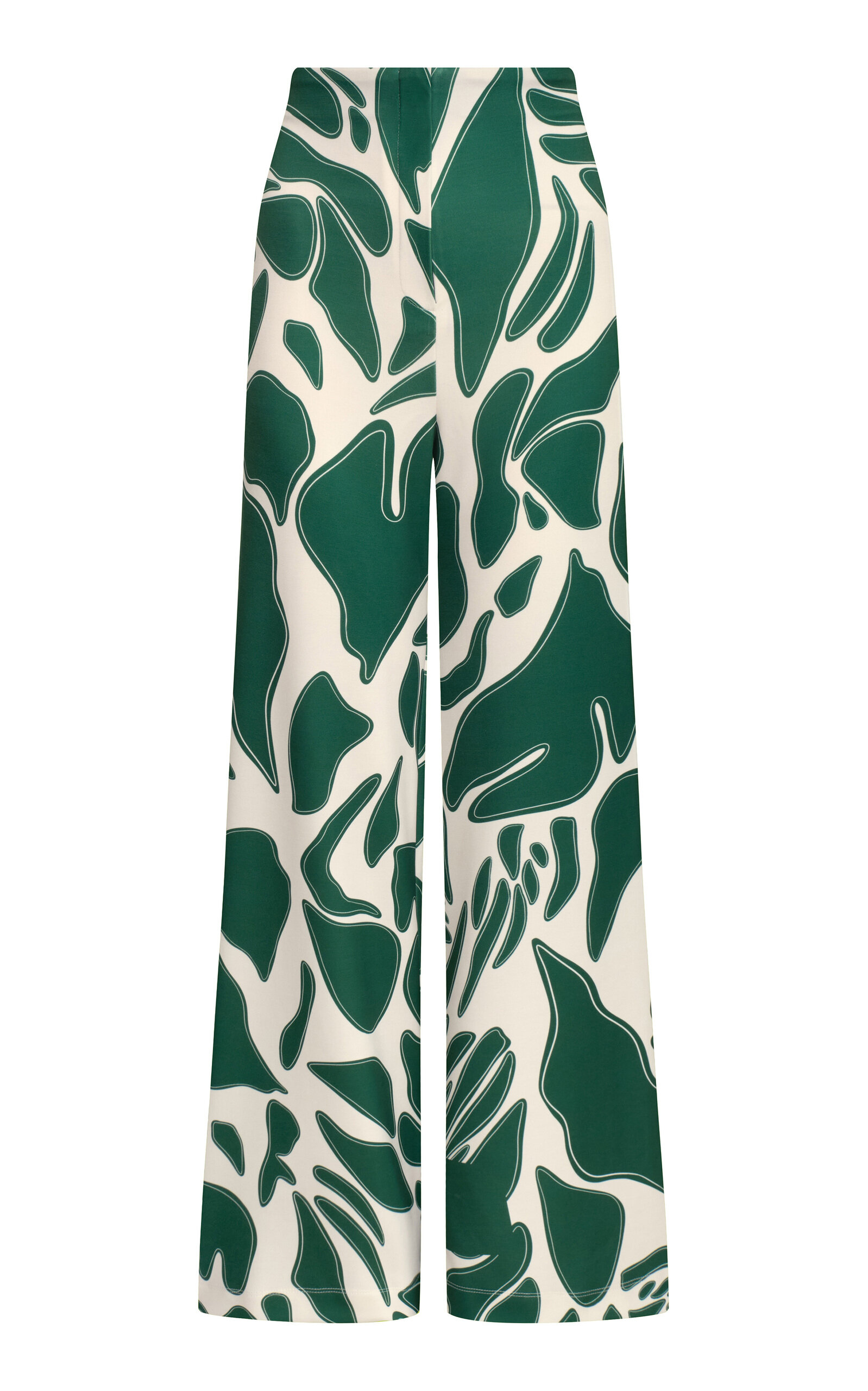 Andres Otalora Luz De Si Scuba Wide-leg Pants In Green