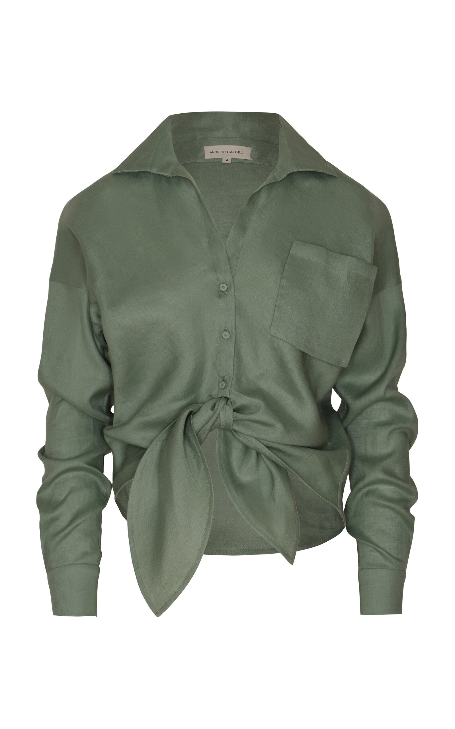 Andres Otalora Reflejos Linen Shirt