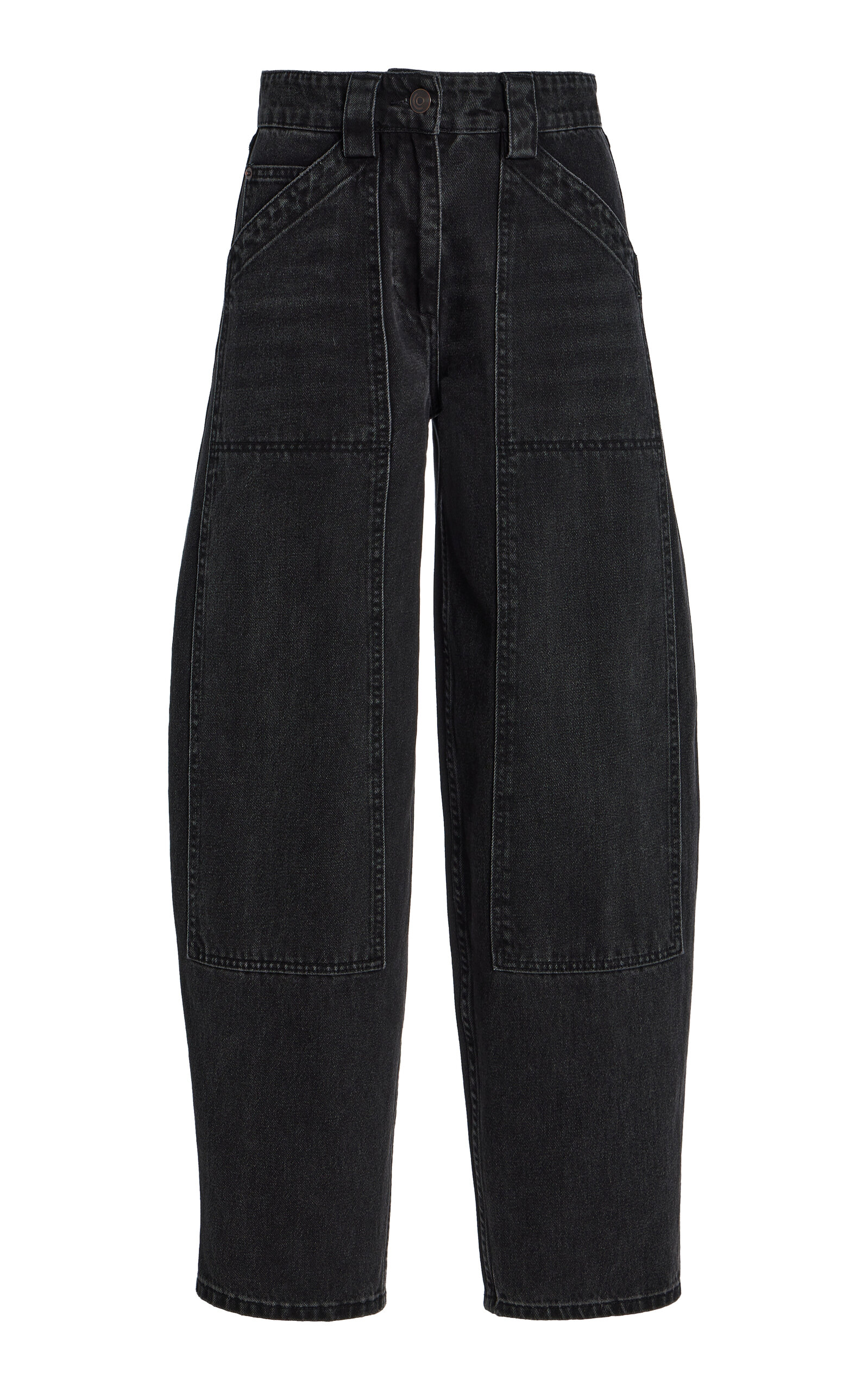 Denim Patch Pocket Pants