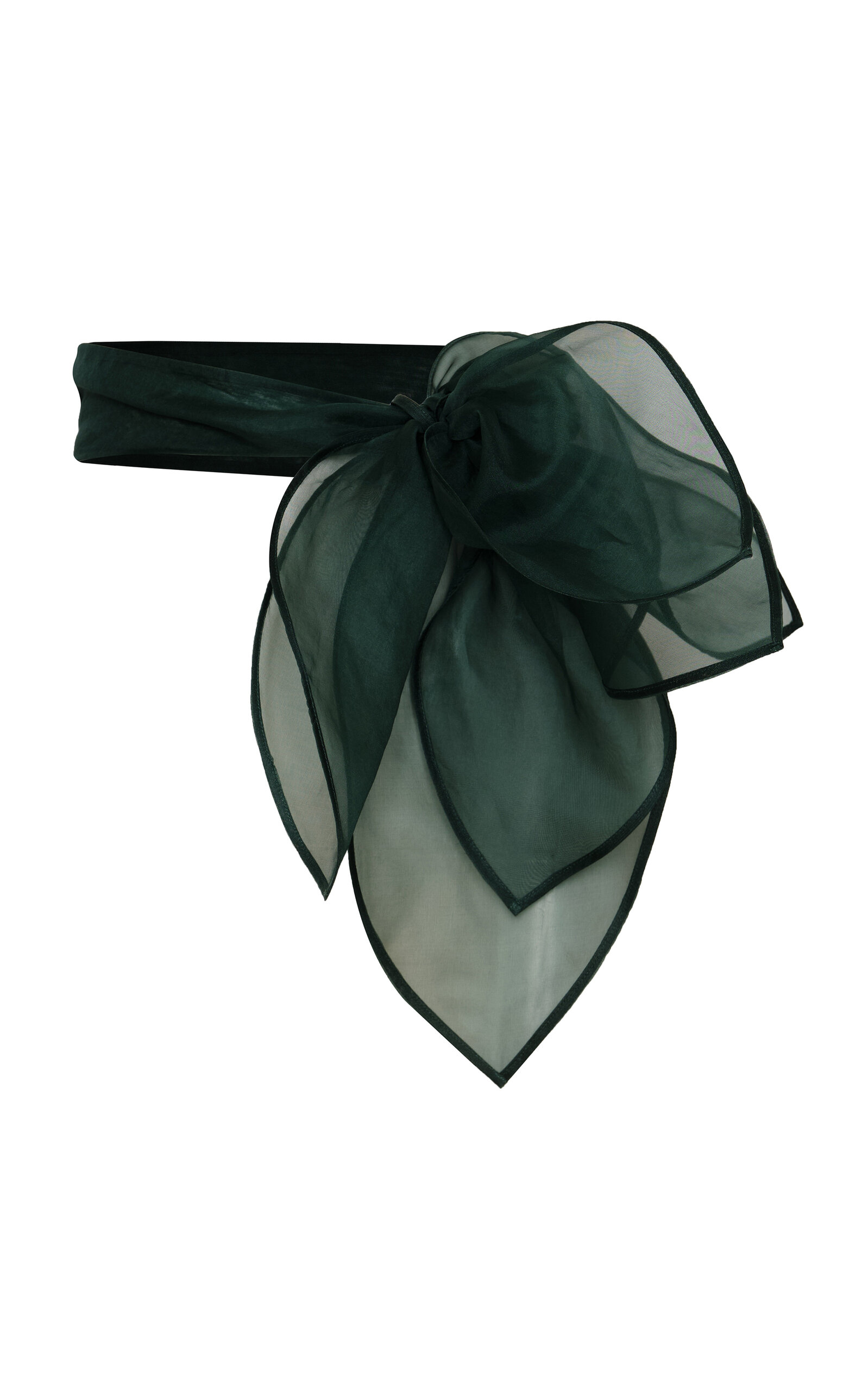 Andres Otalora Delirios Silk Belt In Green
