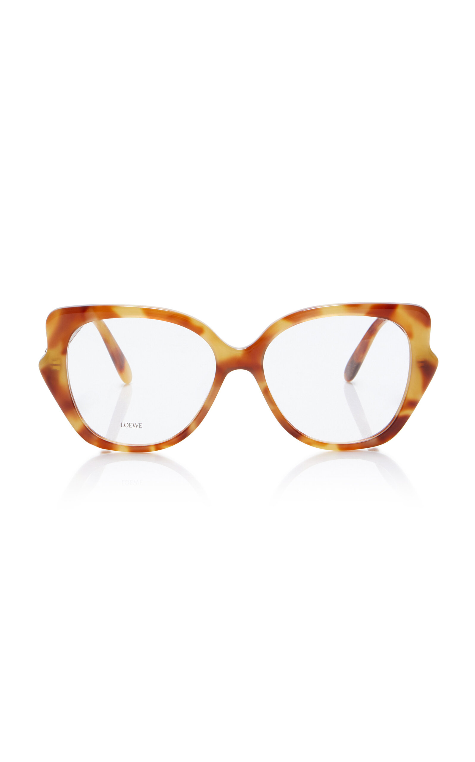 Loewe Oversized Cat-eye Acetate Glasses In Neutral