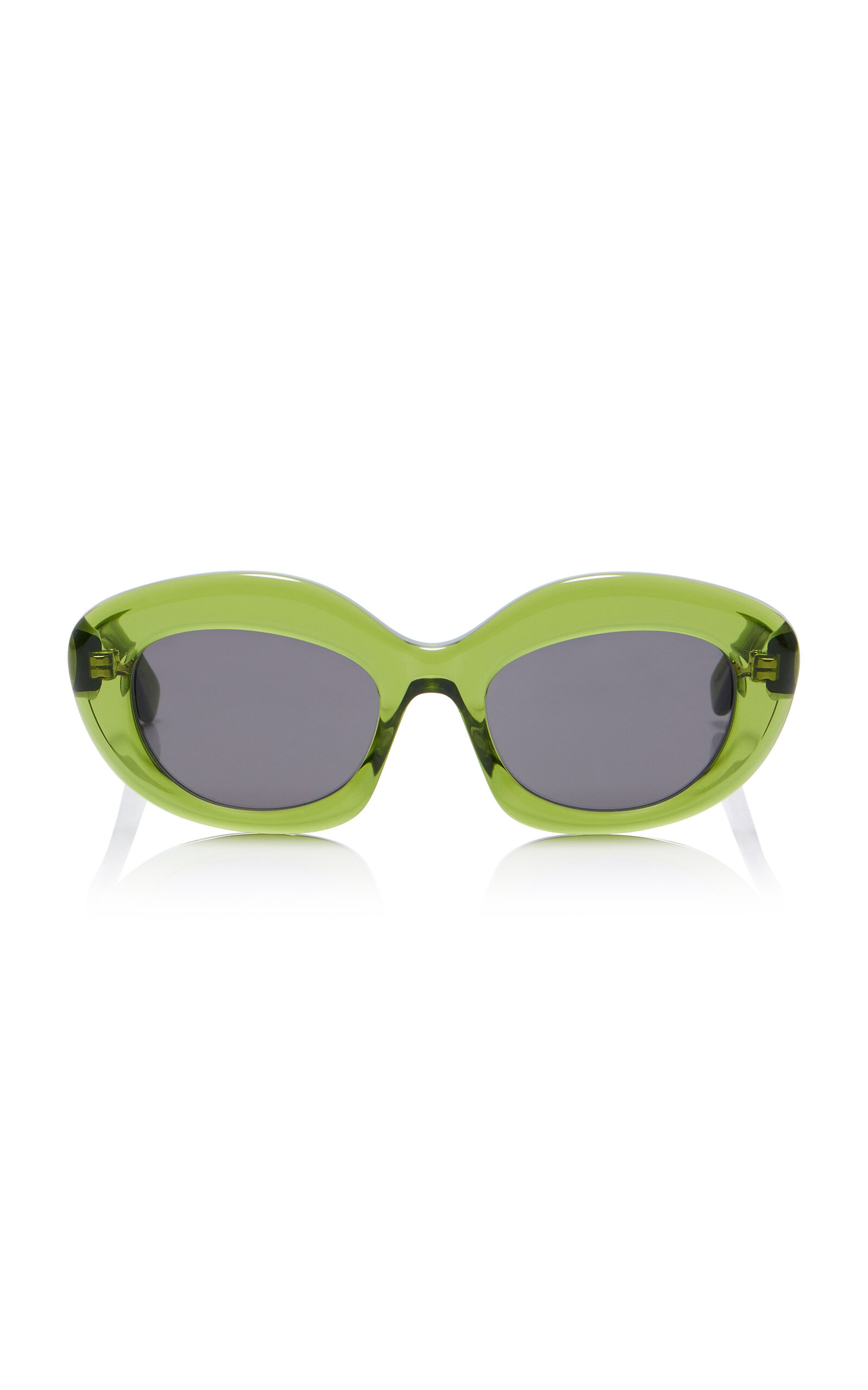 Round-Frame Acetate Sunglasses
