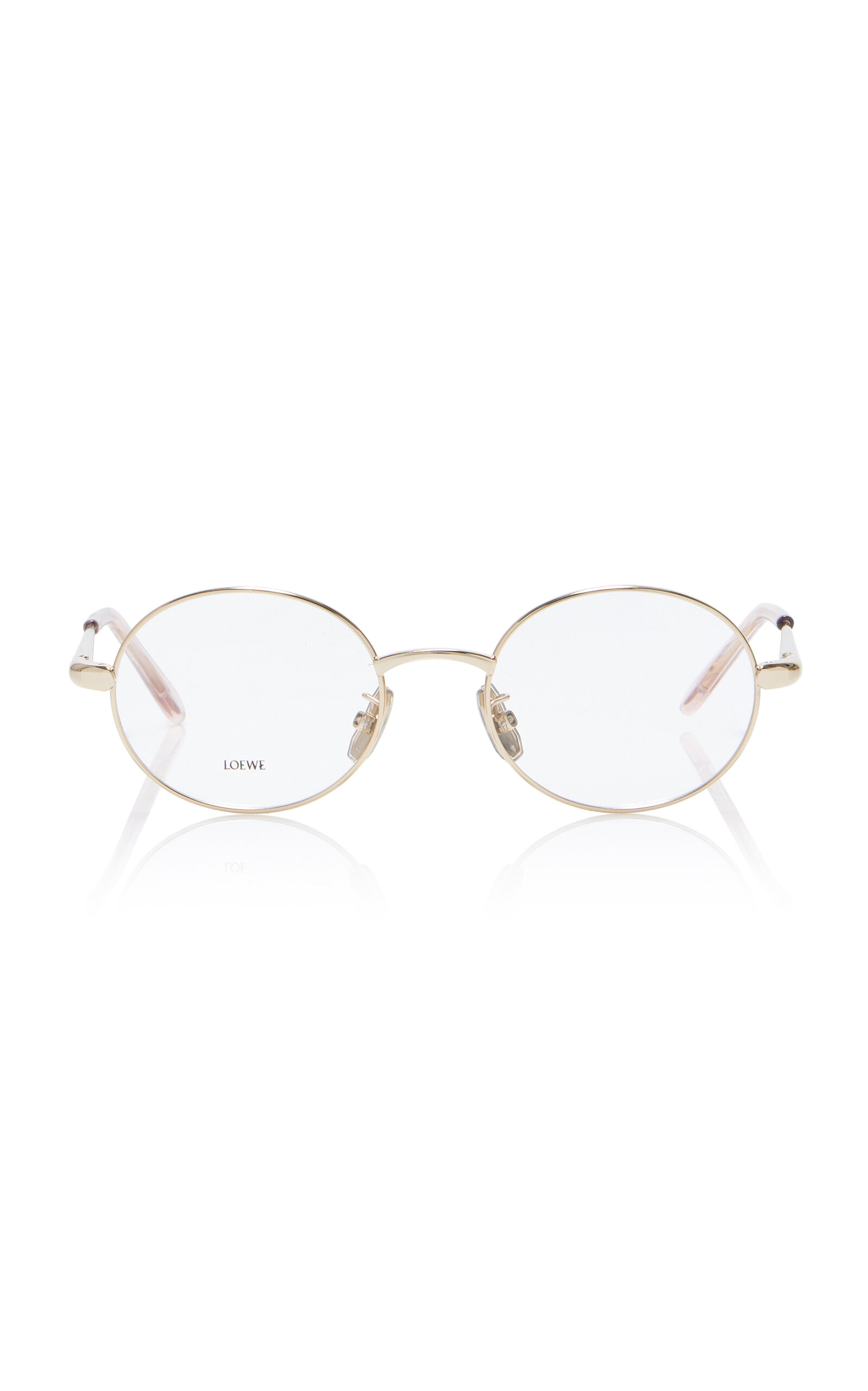 Loewe Round-frame Metal Glasses In Gold