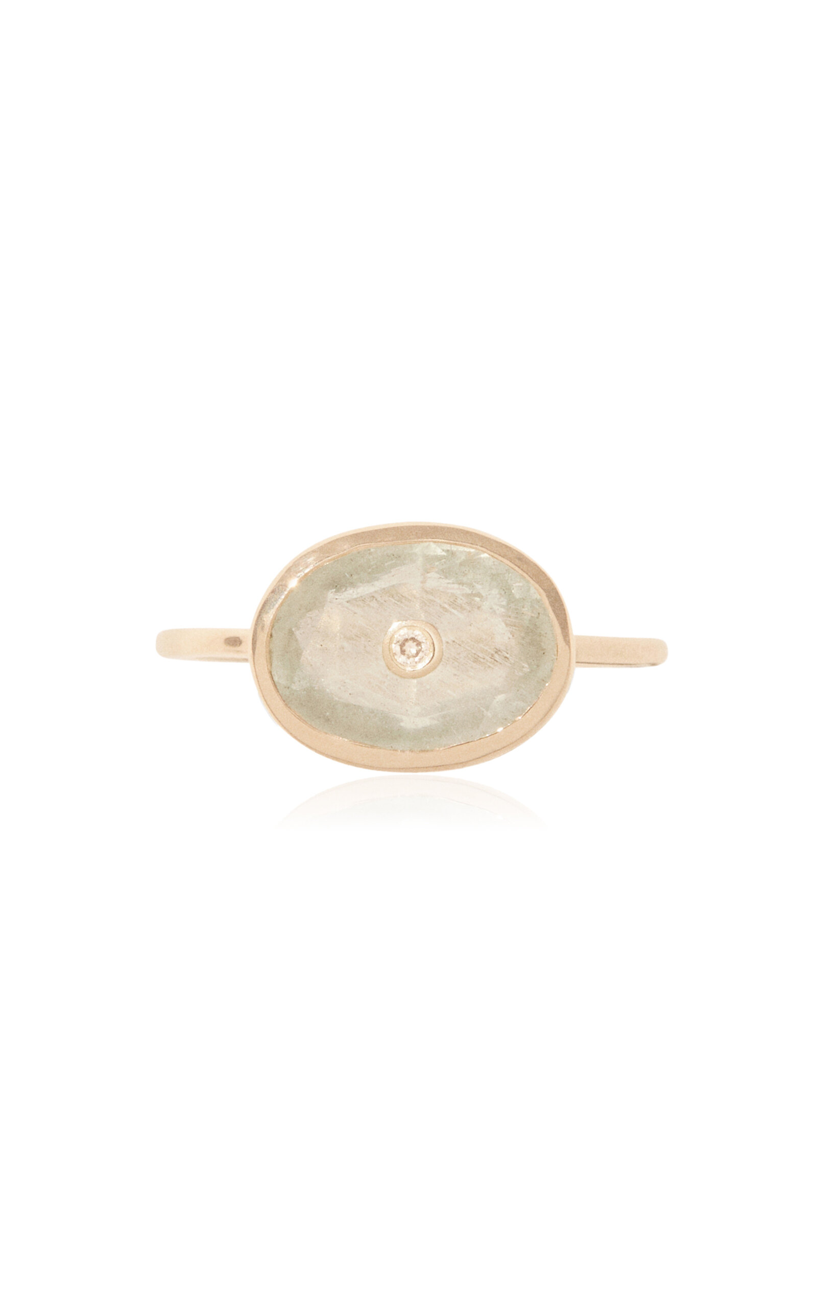 9Kt Yellow Gold Orso Ring Aquamarine