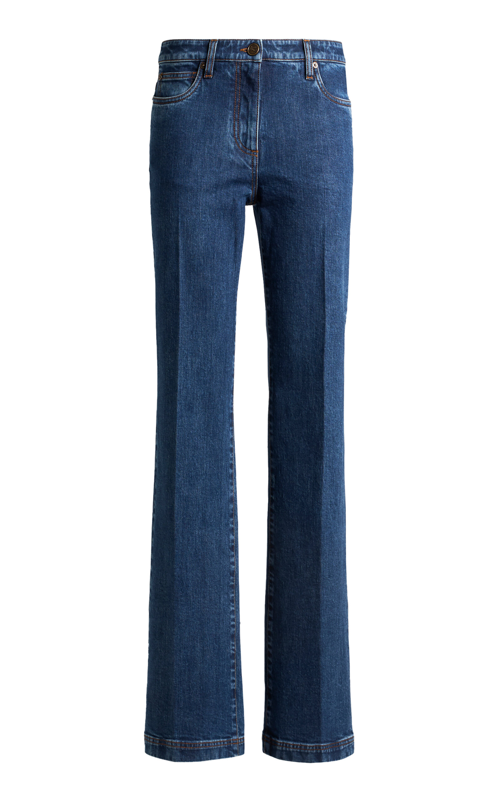 Etro Stretch High-Rise Bootcut Jeans