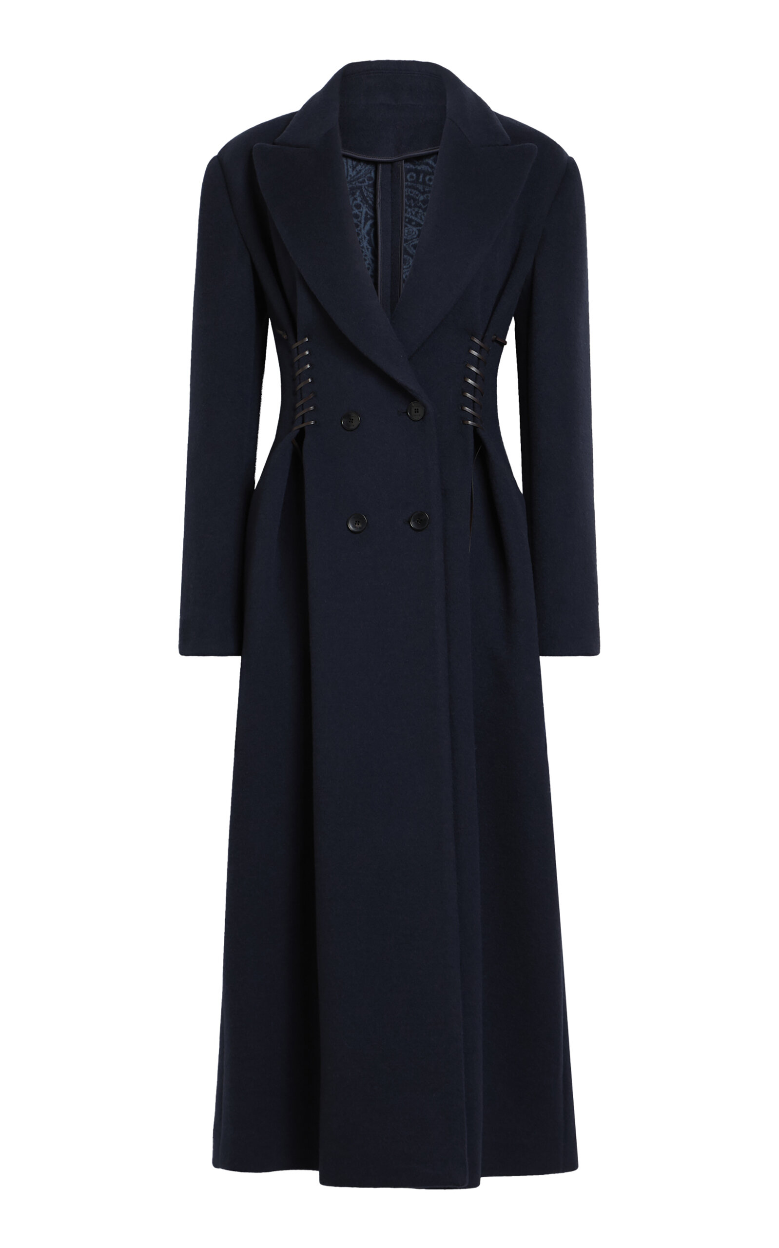 Etro Whipstitched Wool-Cashmere Coat