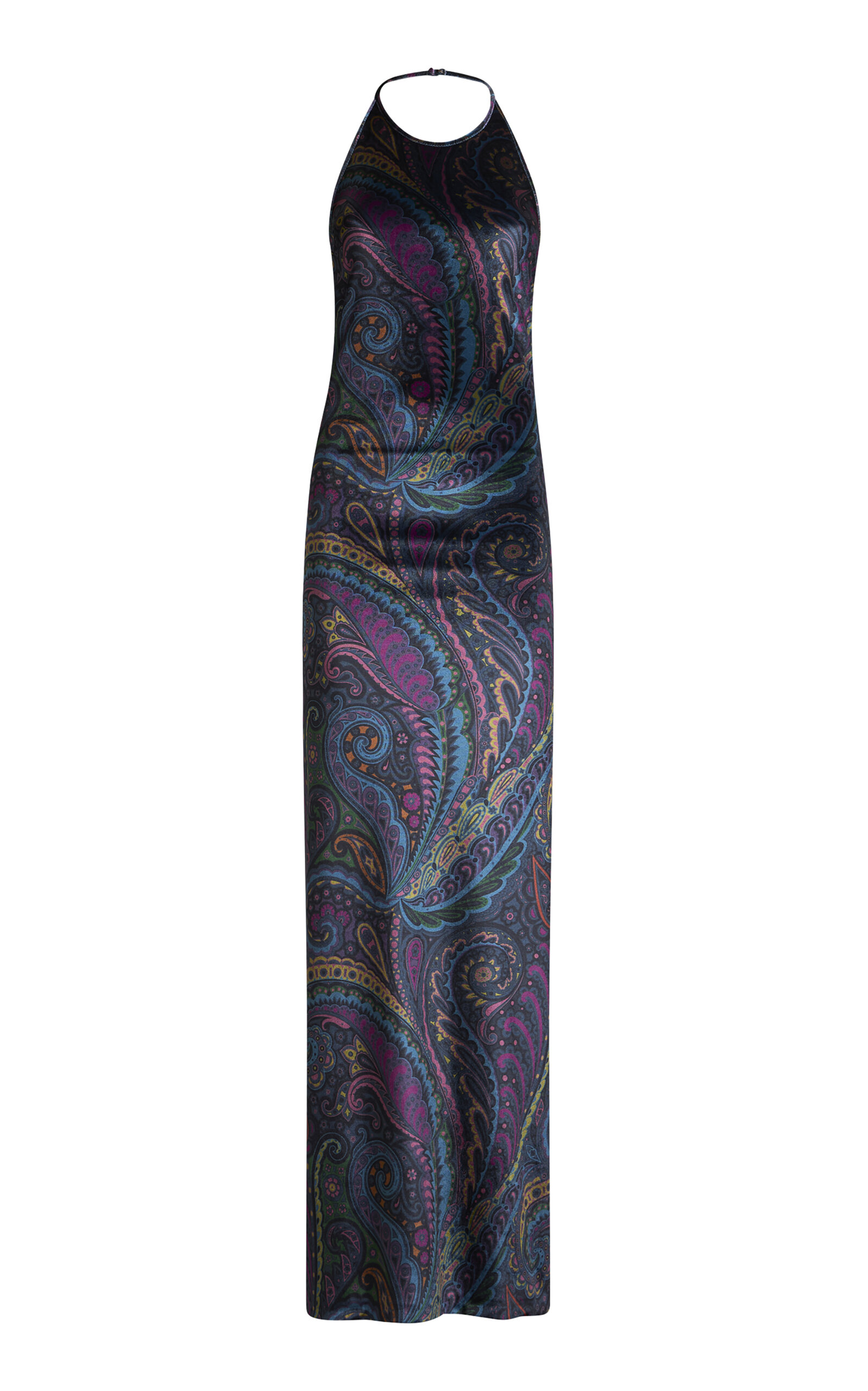 Etro Velvet Halter Maxi Dress