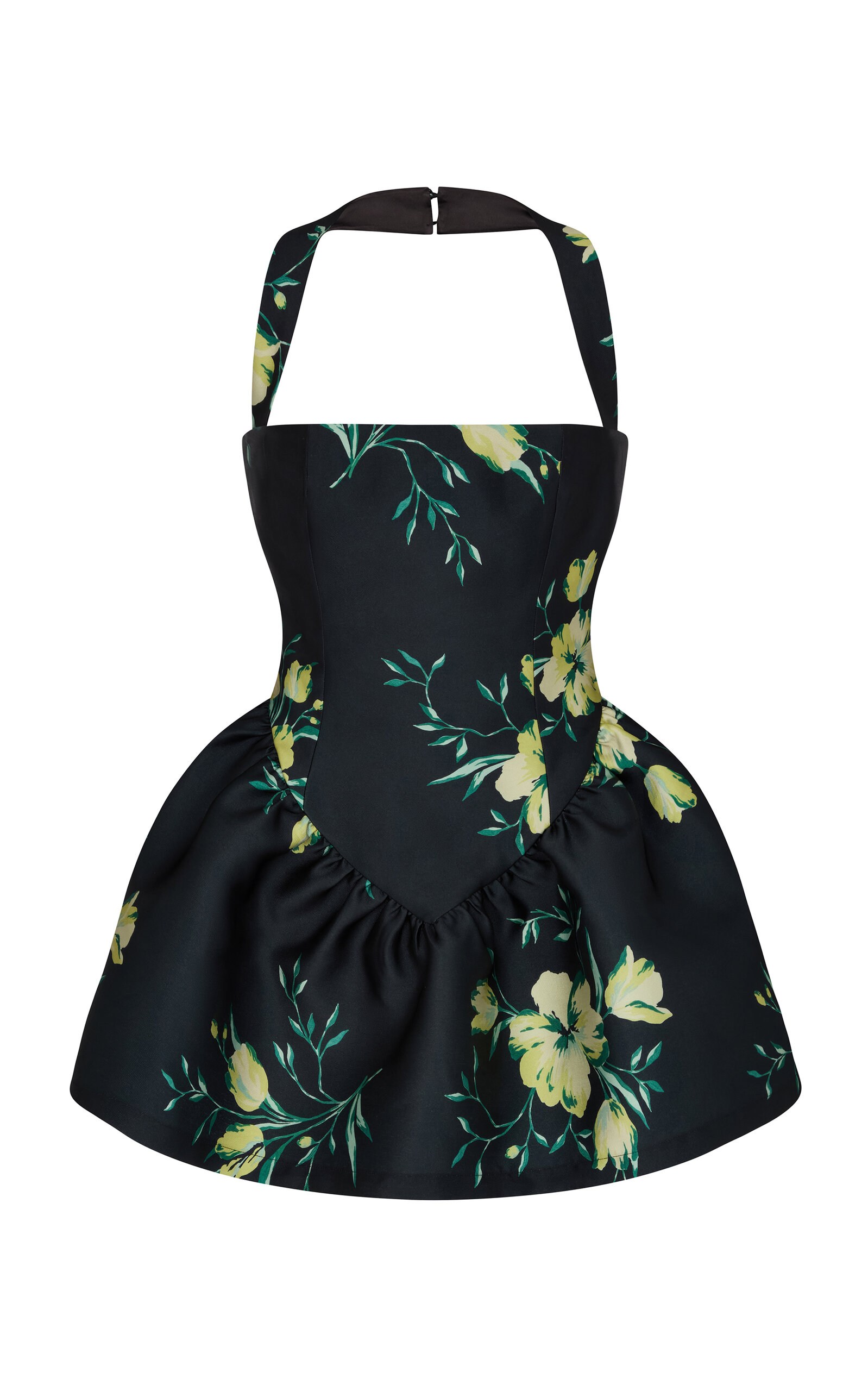 Aura Floral Satin Mini Dress