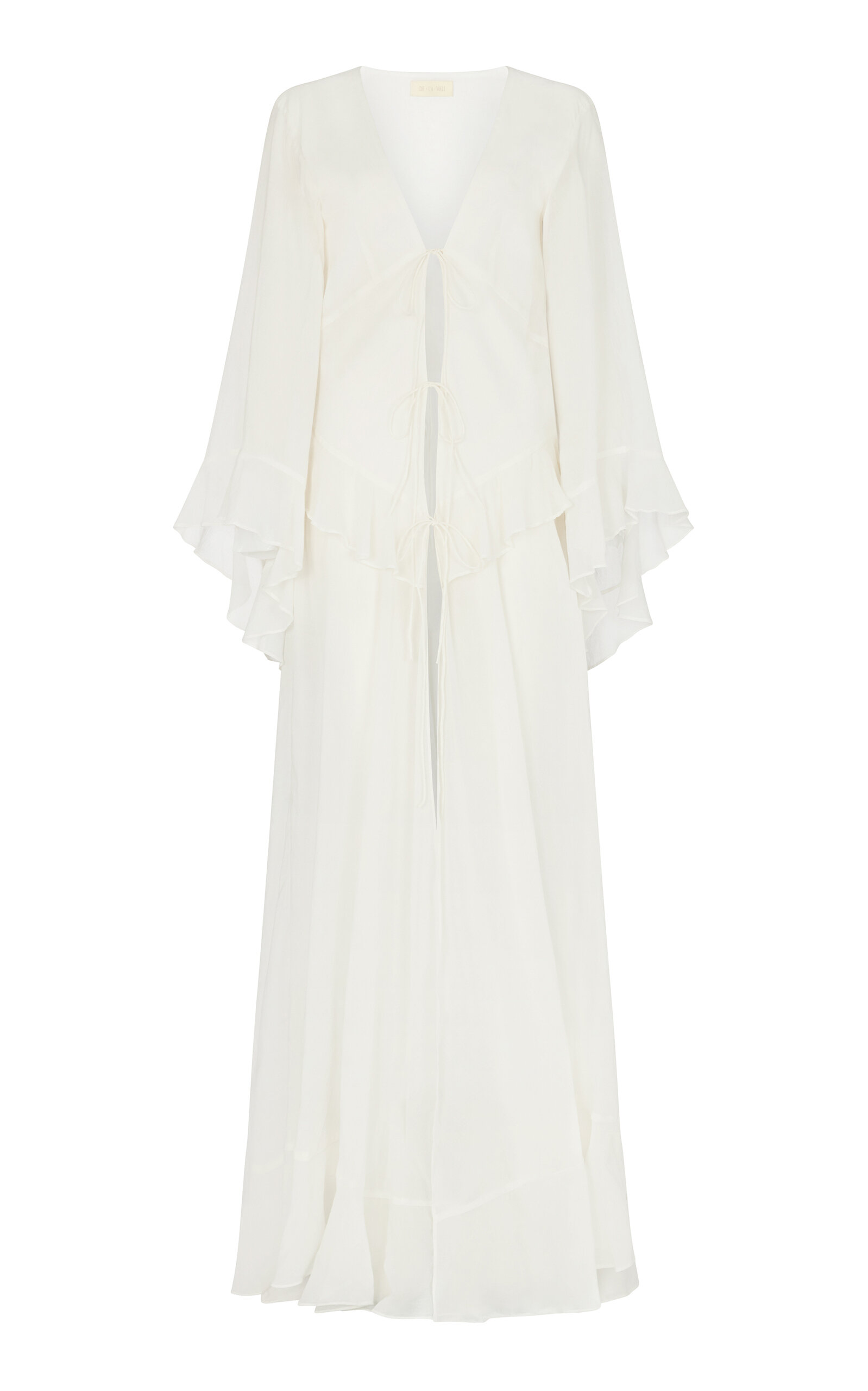Helia Tie-Front Cotton Kimono