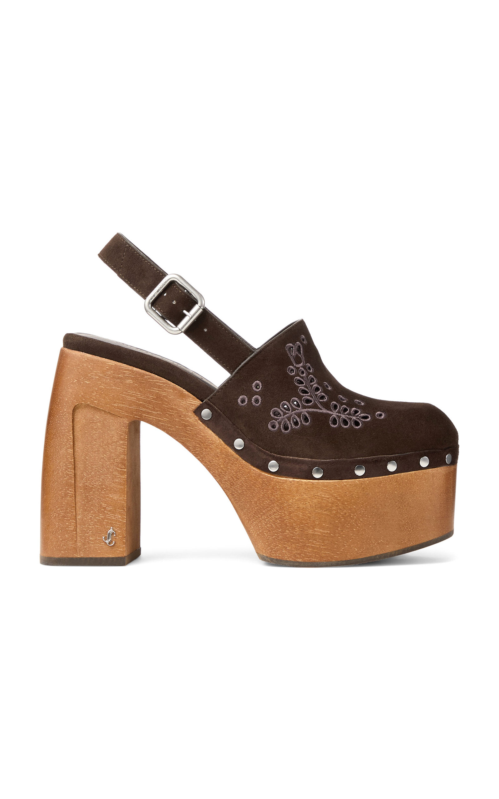 Jimmy Choo Alida Suede Platform Clogs