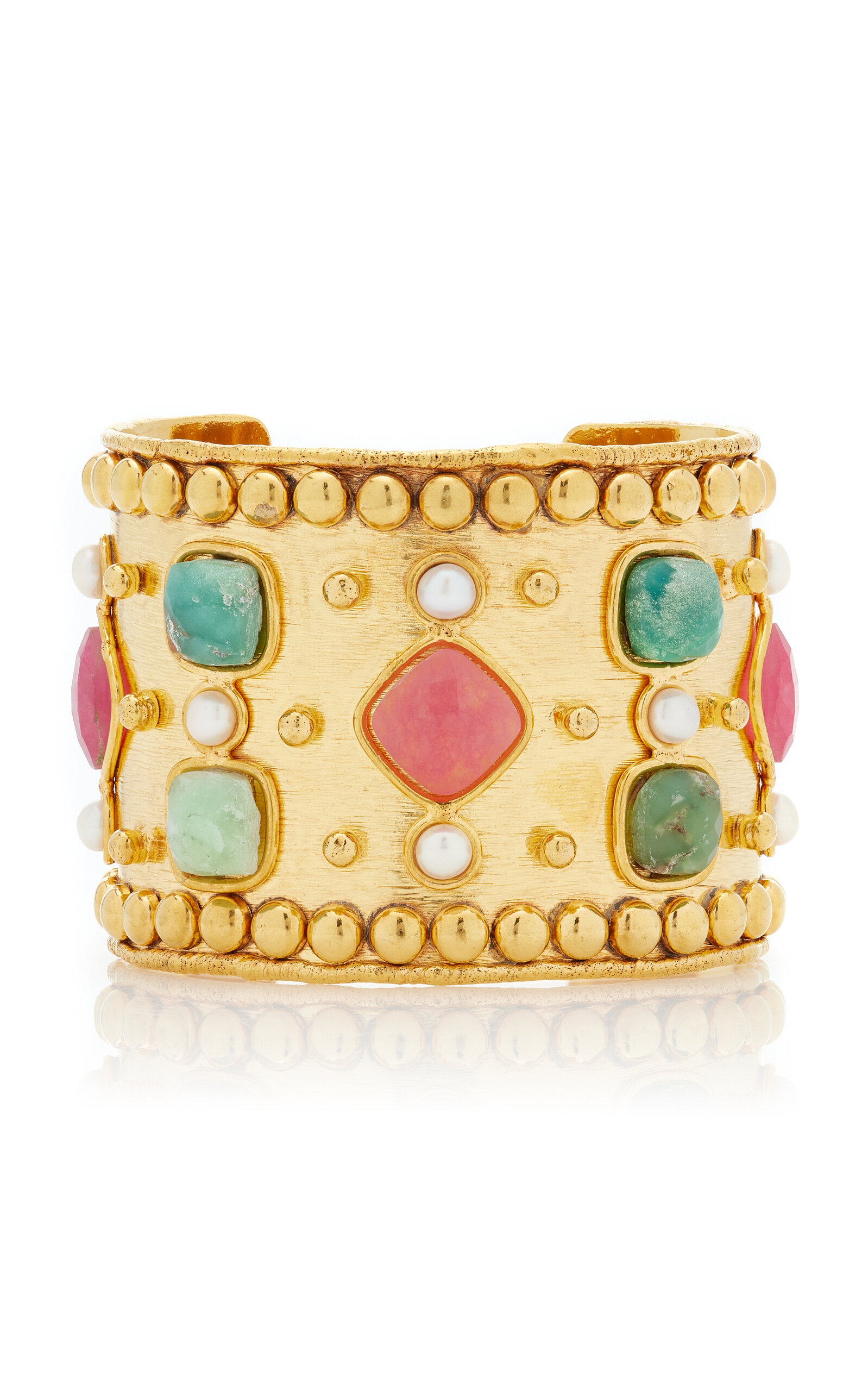 Sylvia Toledano Medicis 22k Gold-plated Multi-stone Cuff