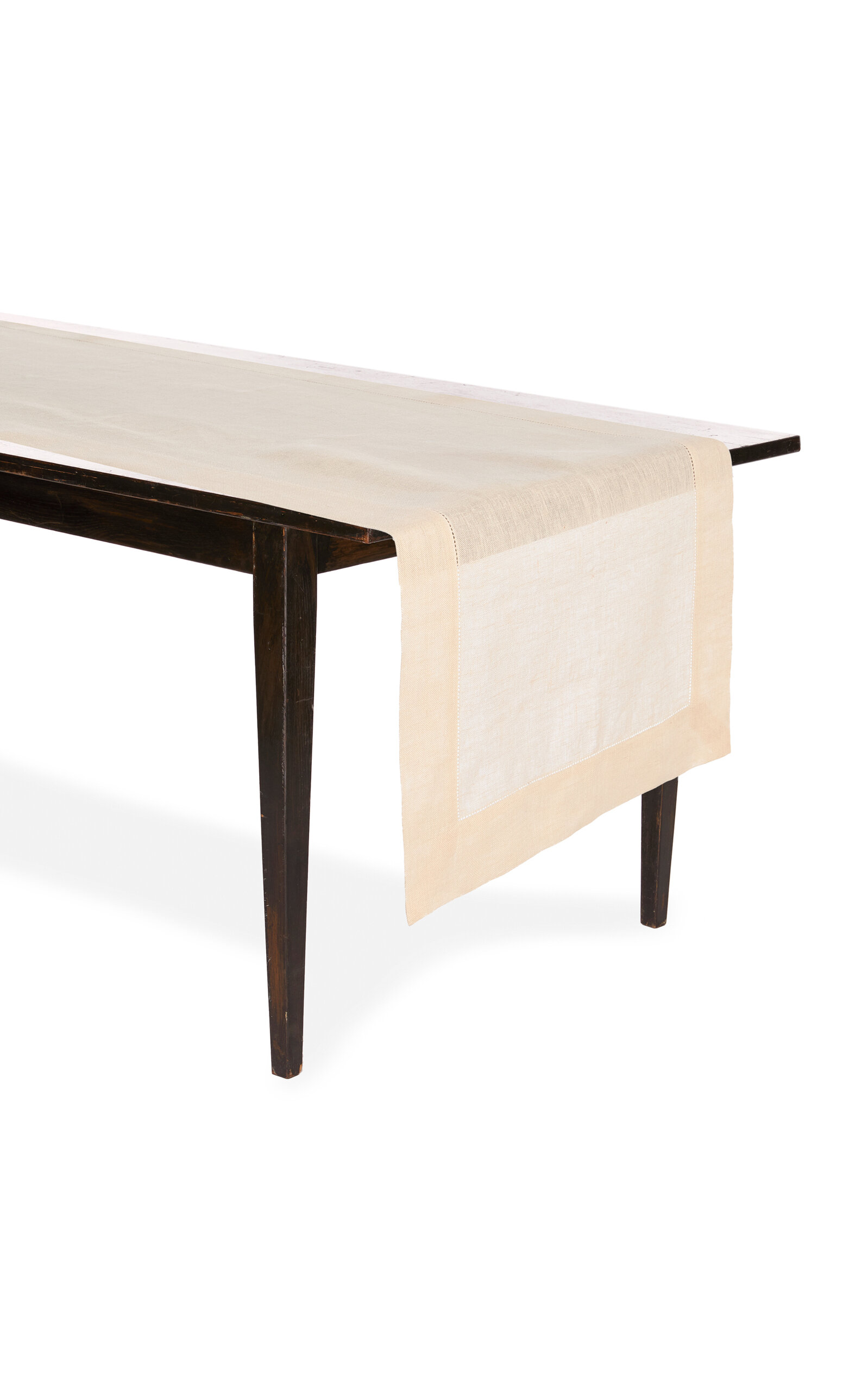 Moda Domus Linen Table Runner In Ivory