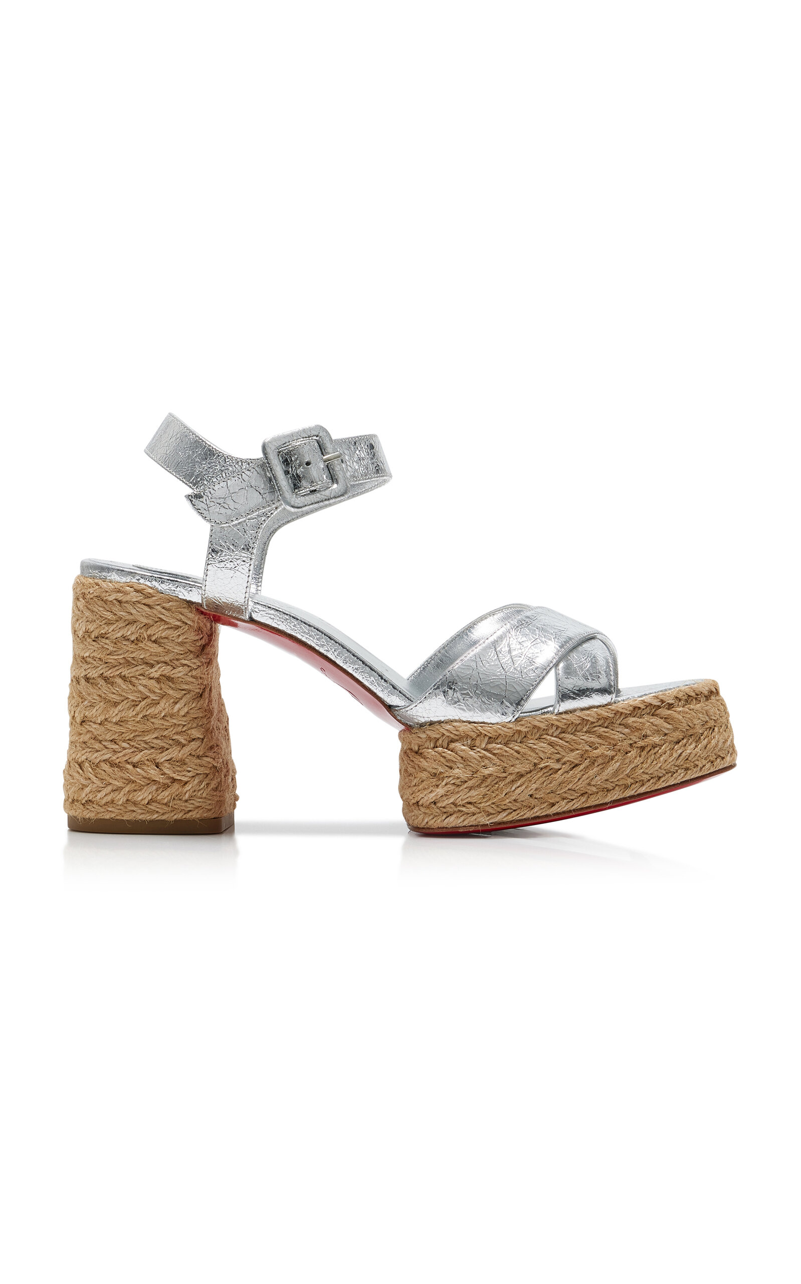 Christian Louboutin Calakala 85mm Metallic Leather Sandals