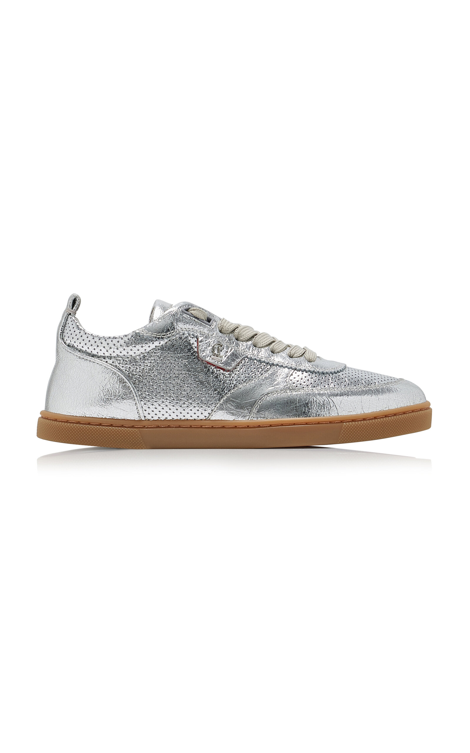 Christian Louboutin Tutti Rui Metallic Leather Sneakers