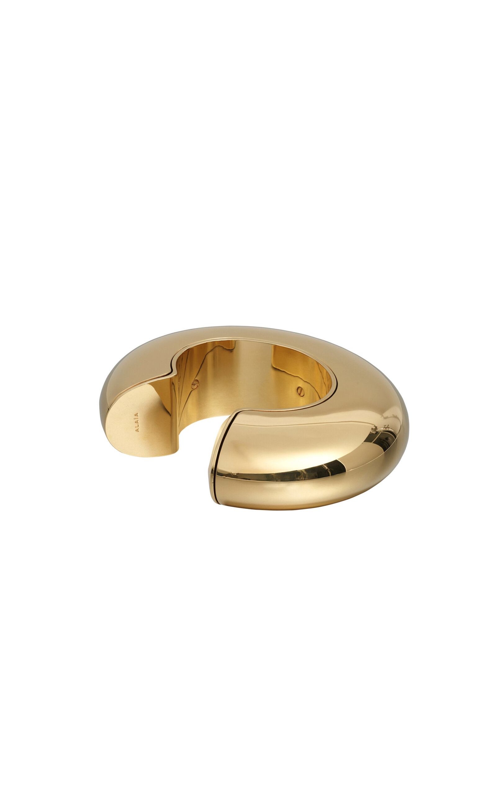 ALAÏA Bumper Gold-Tone Cuff - Gold - OS - Moda Operandi