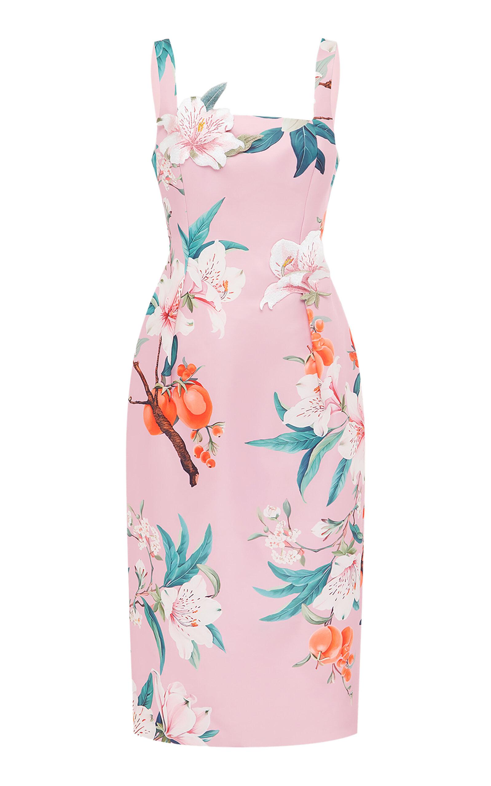 Leo Lin Larissa Printed Crepe Midi Dress
