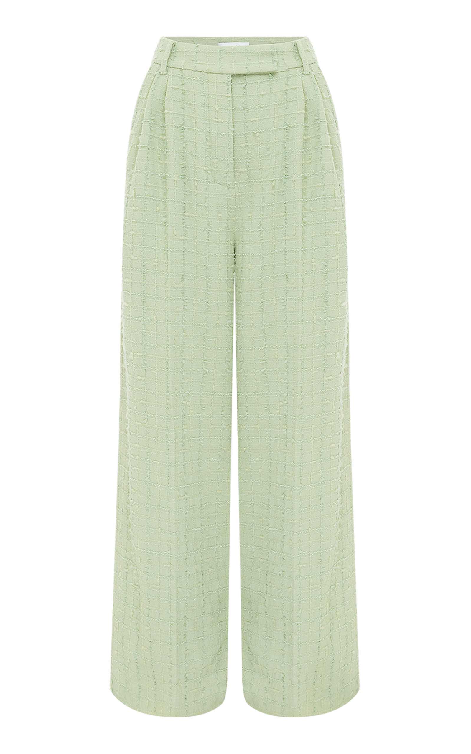 Leo Lin Elisha Tweed Wide-Leg Pants
