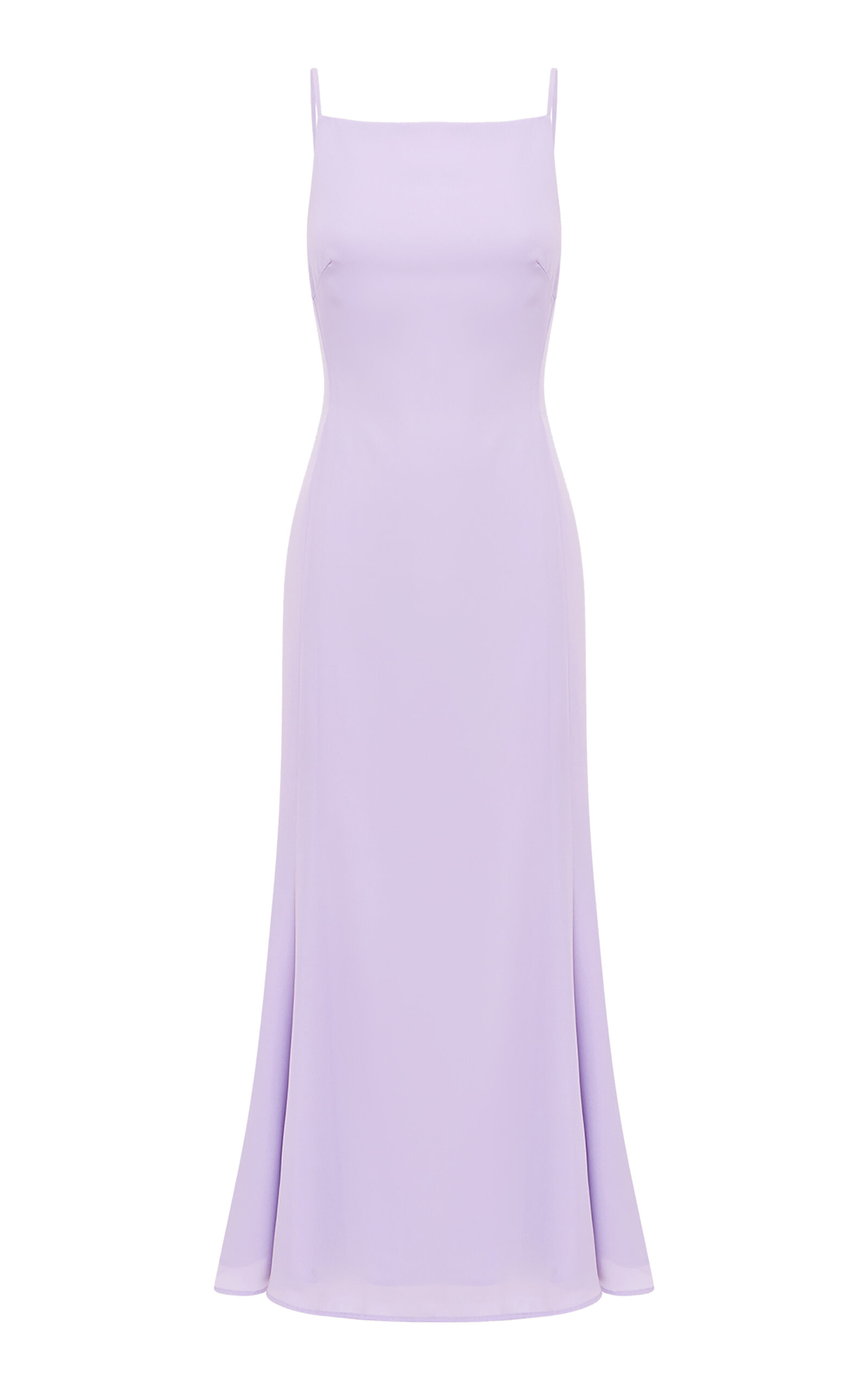 Leo Lin Regina Crepe Midi Dress - Purple