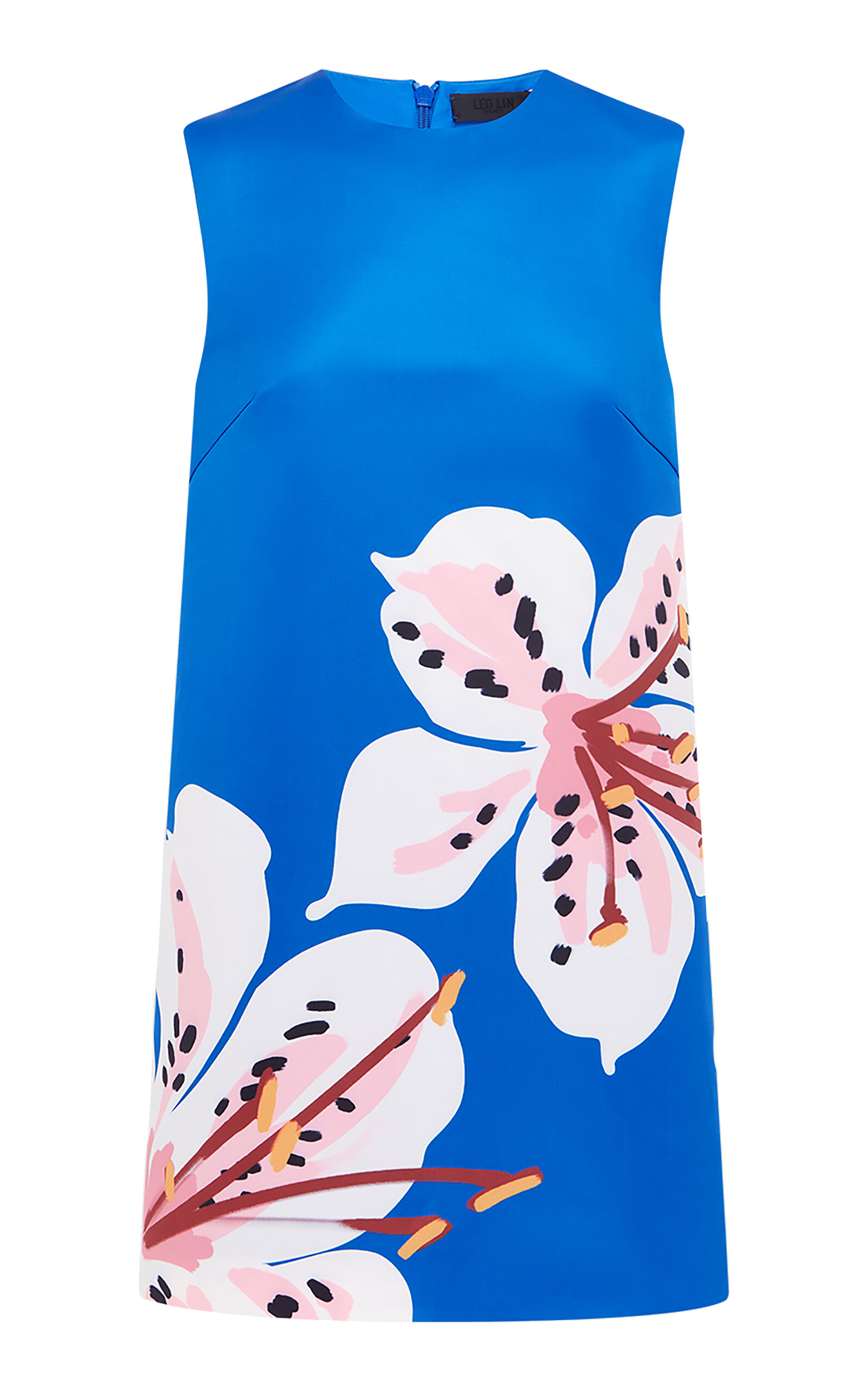 Leo Lin Yvonne Satin Mini Dress