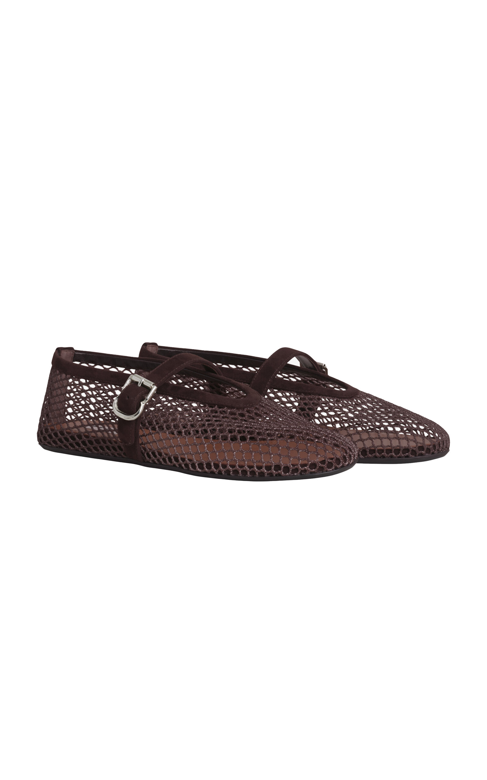 ALAÏA FISHNET BALLET FLATS
