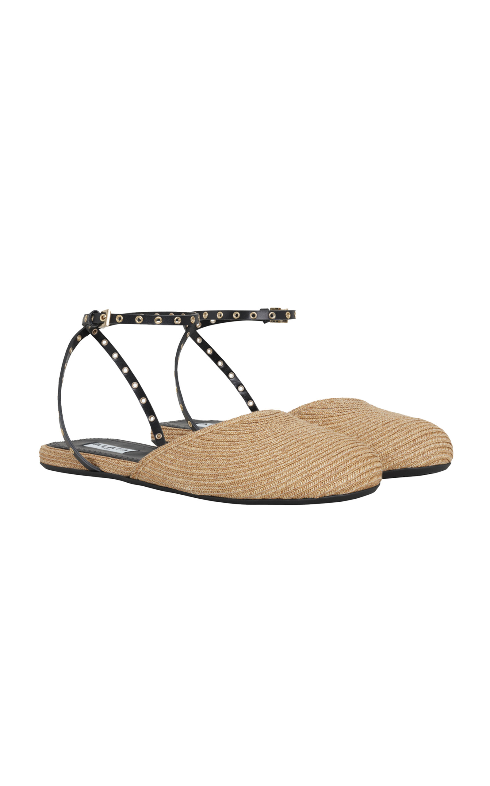 ALAÏA RAFFIA MULES 