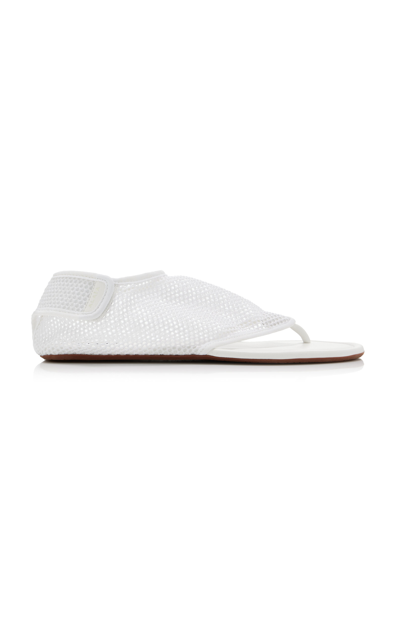 ALAÏA Fishnet Thong Sandals