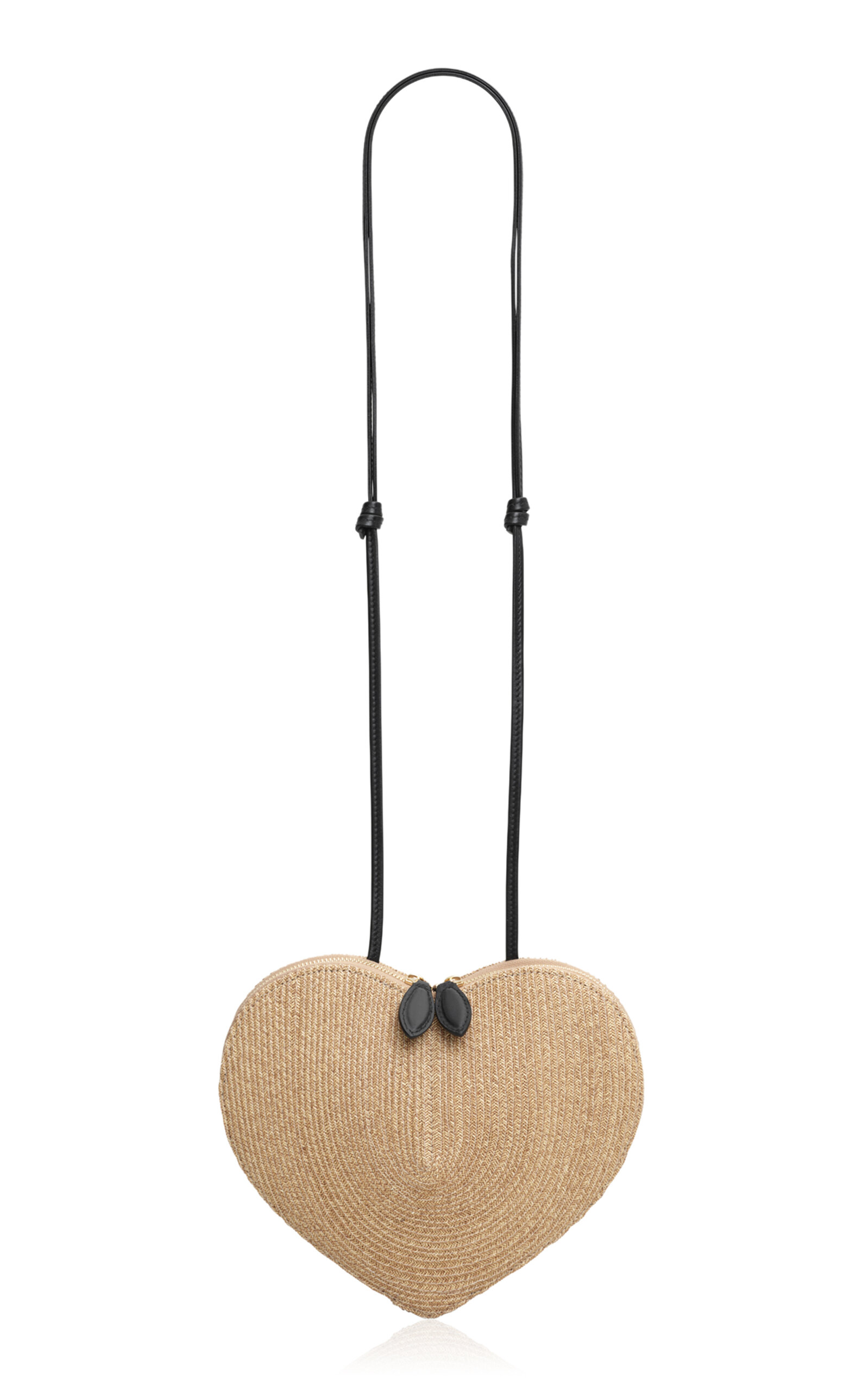 ALAÏA Le Coeur Straw Shoulder Bag
