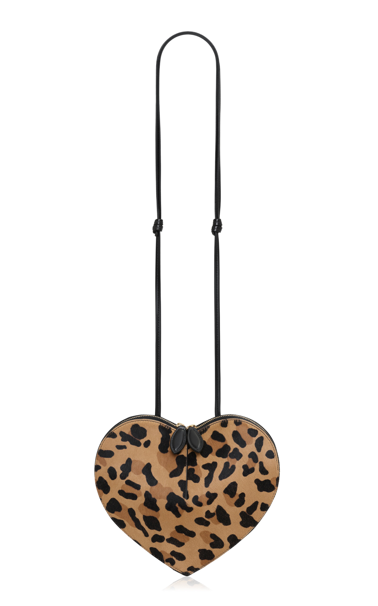 ALAÏA Le Coeur Leopard-Print Pony Hair Bag