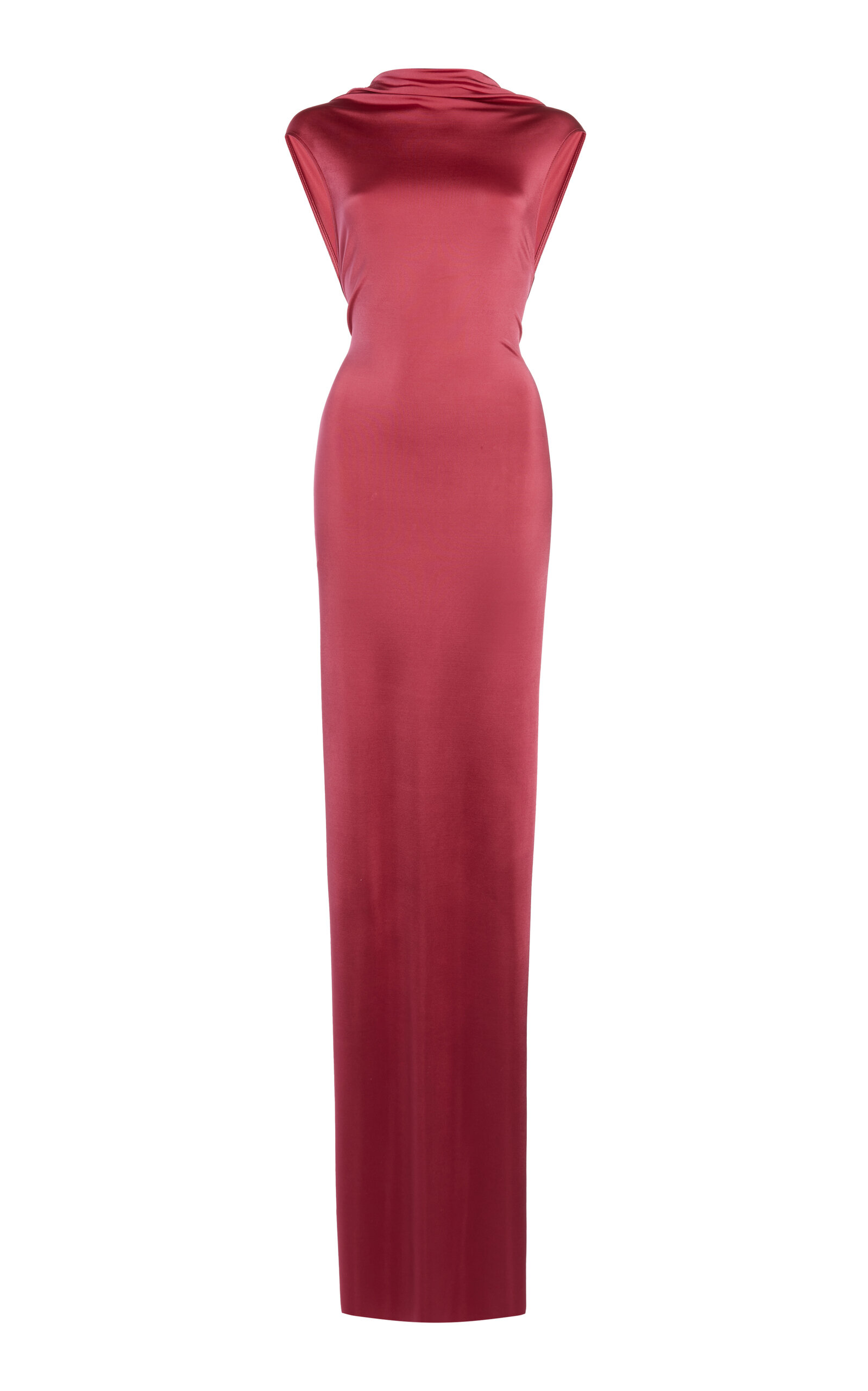 VICTORIA BECKHAM TWISTED JERSEY MAXI DRESS 