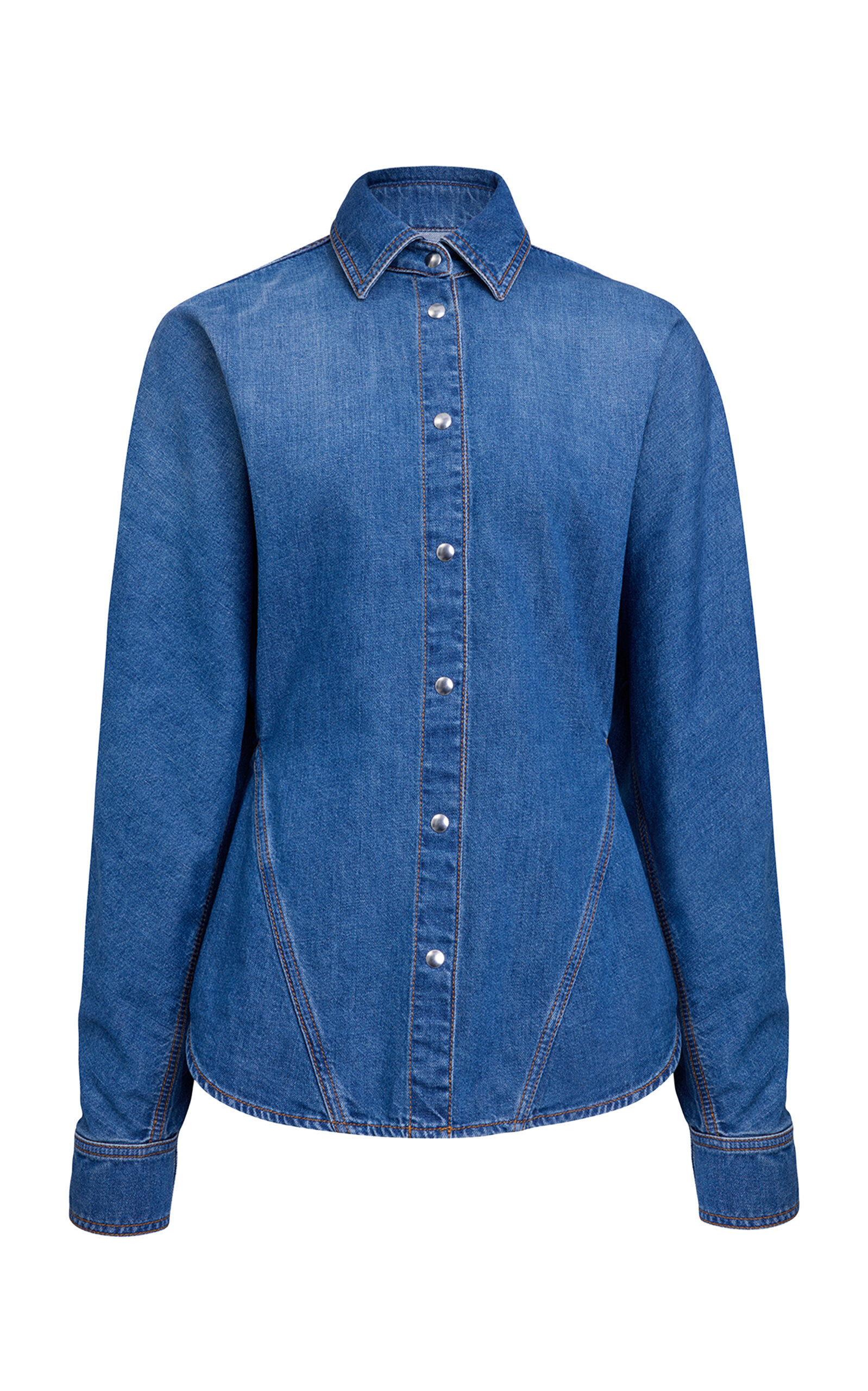 ALAÏA Curved Denim Shirt
