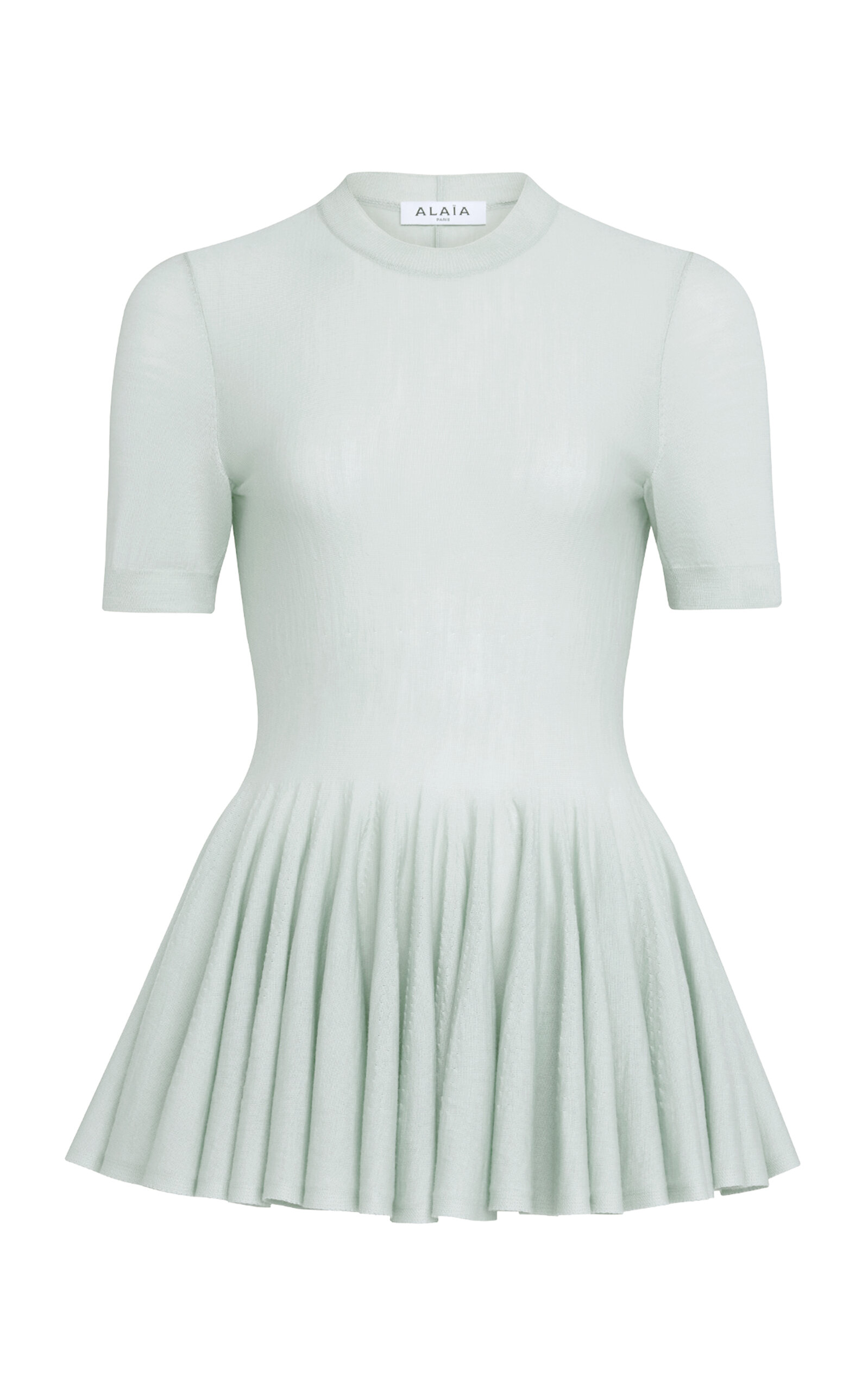 Wool Peplum Top