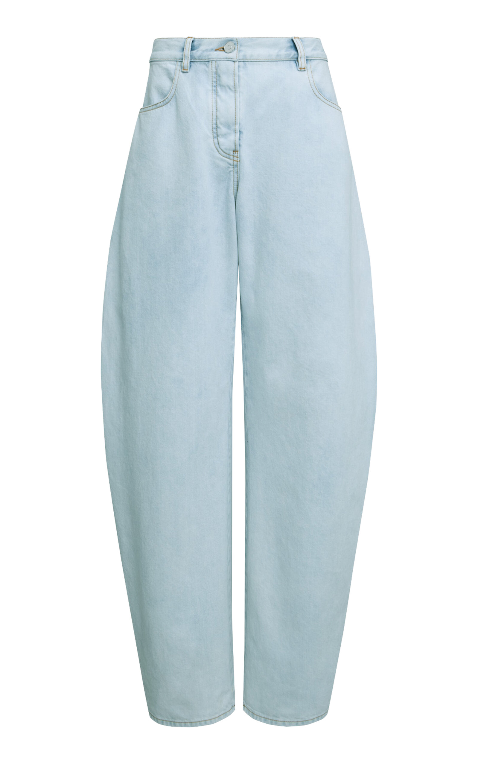 ALAÏA STRETCH LOW-RISE ROUND JEANS 