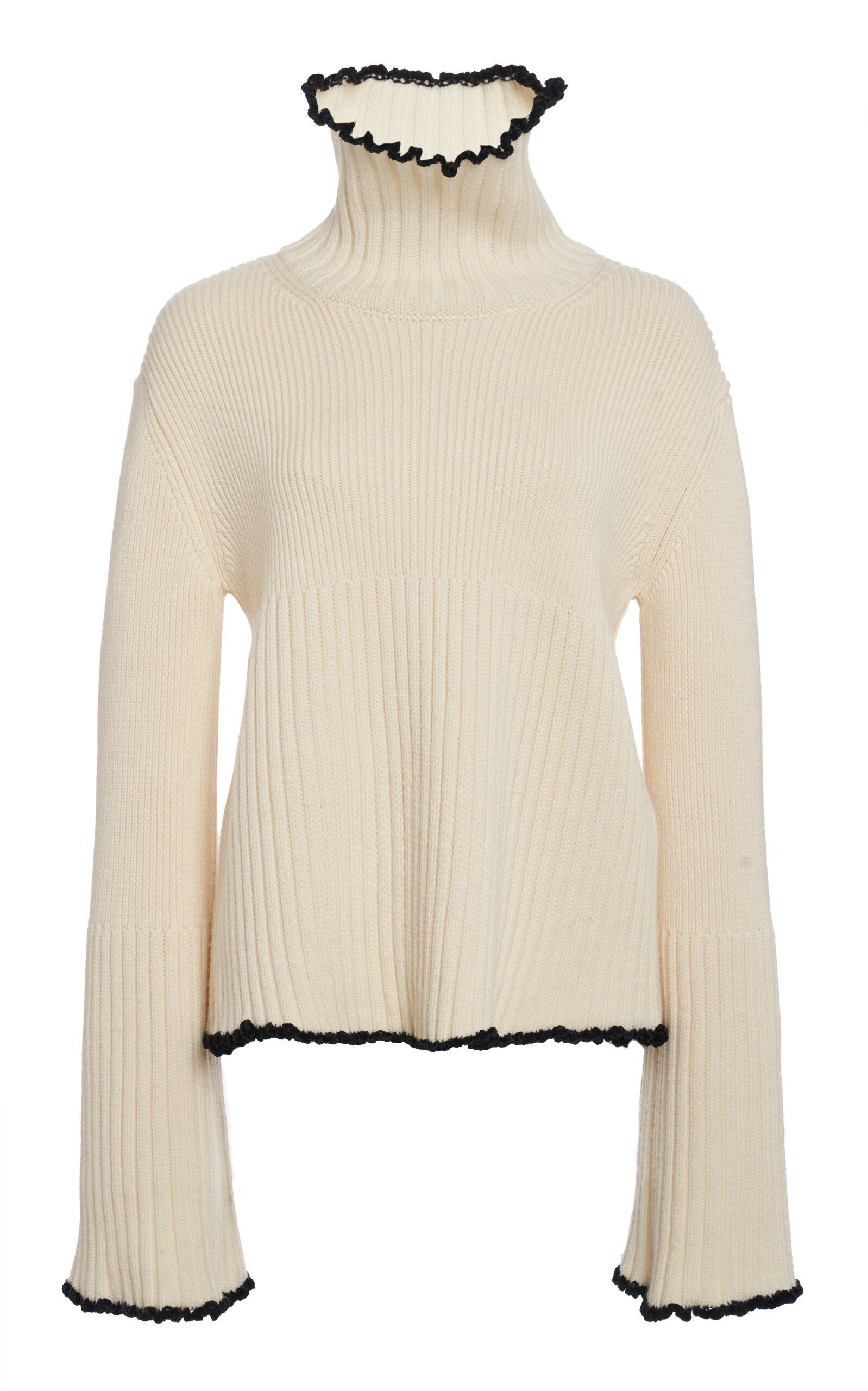 Jil Sander Ribbed-Knit Wool-Blend Sweater - Women's Clothing