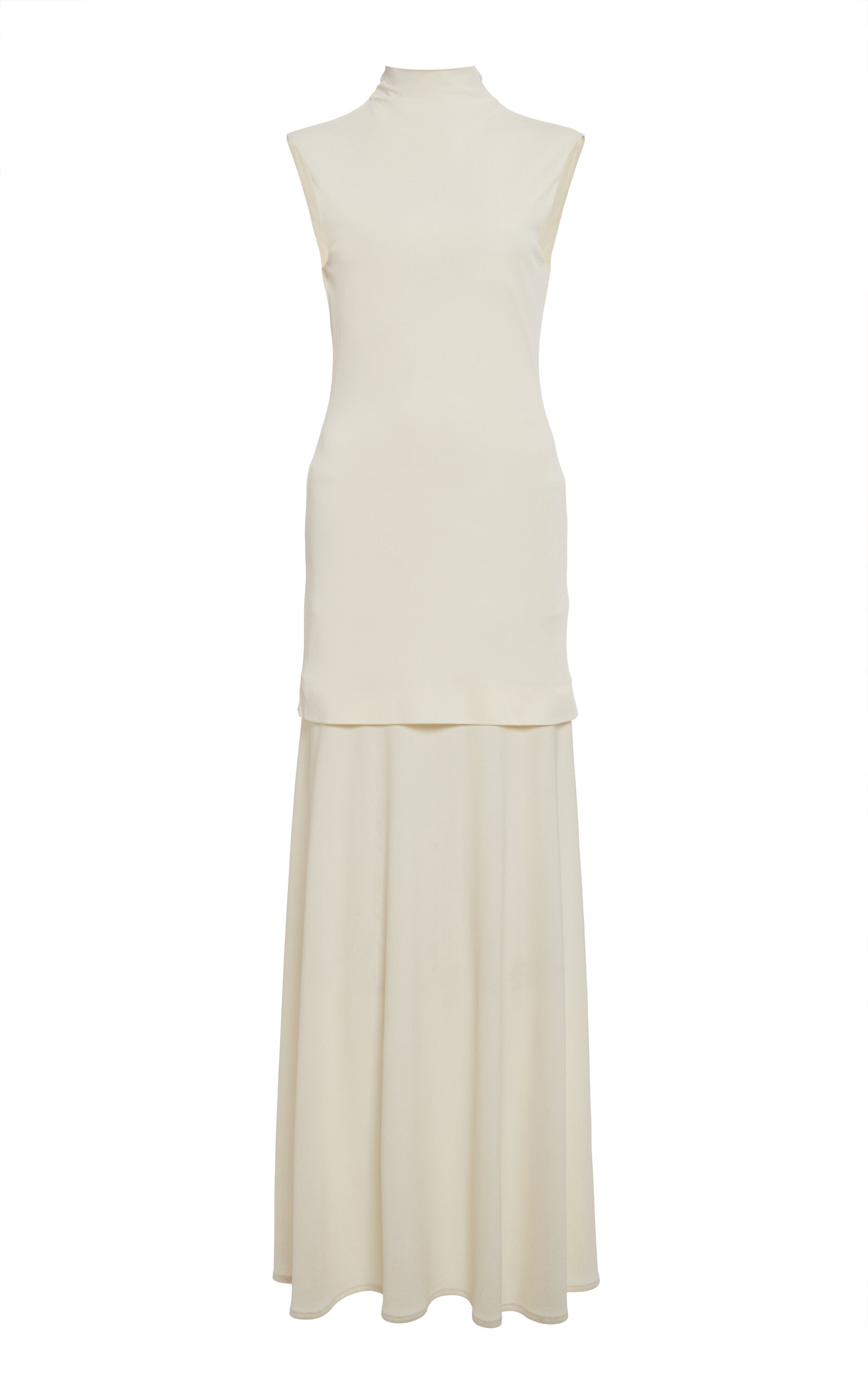 Jil Sander High-neck Flared Dress
