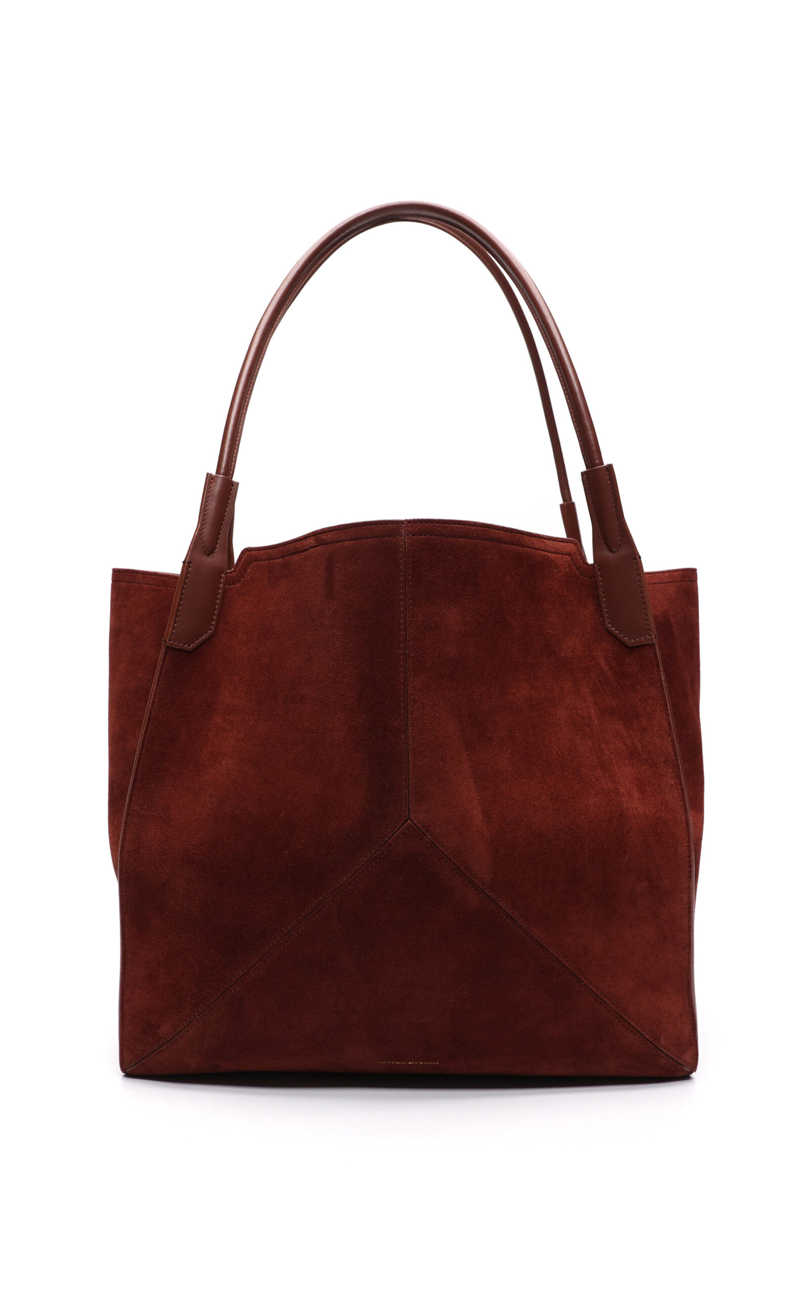Victoria Beckham Victoria Suede Tote Bag - Brown - OS