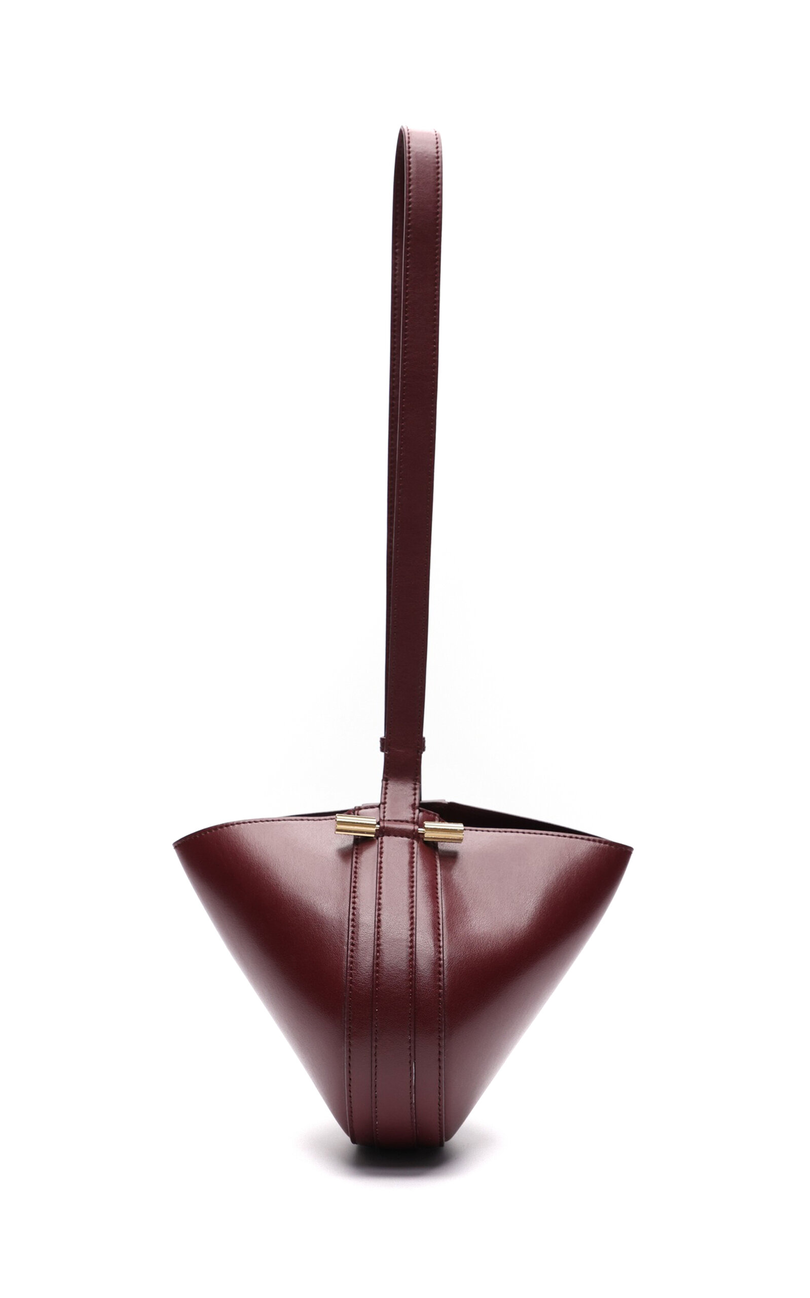 Victoria Beckham Mini Dia Leather Pouch - Burgundy - OS