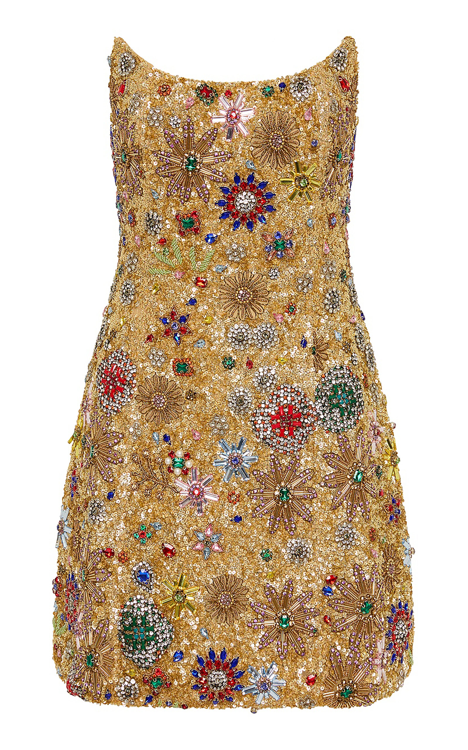 Rachel Gilbert Francesca Embellished Tulle Mini Dress - Gold - Women's Clothing