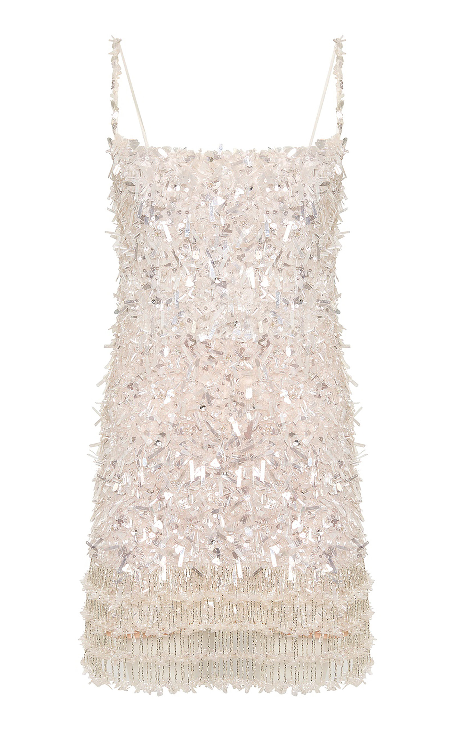 Rachel Gilbert Posie Crystal-Embellished Tulle Mini Dress - Ivory