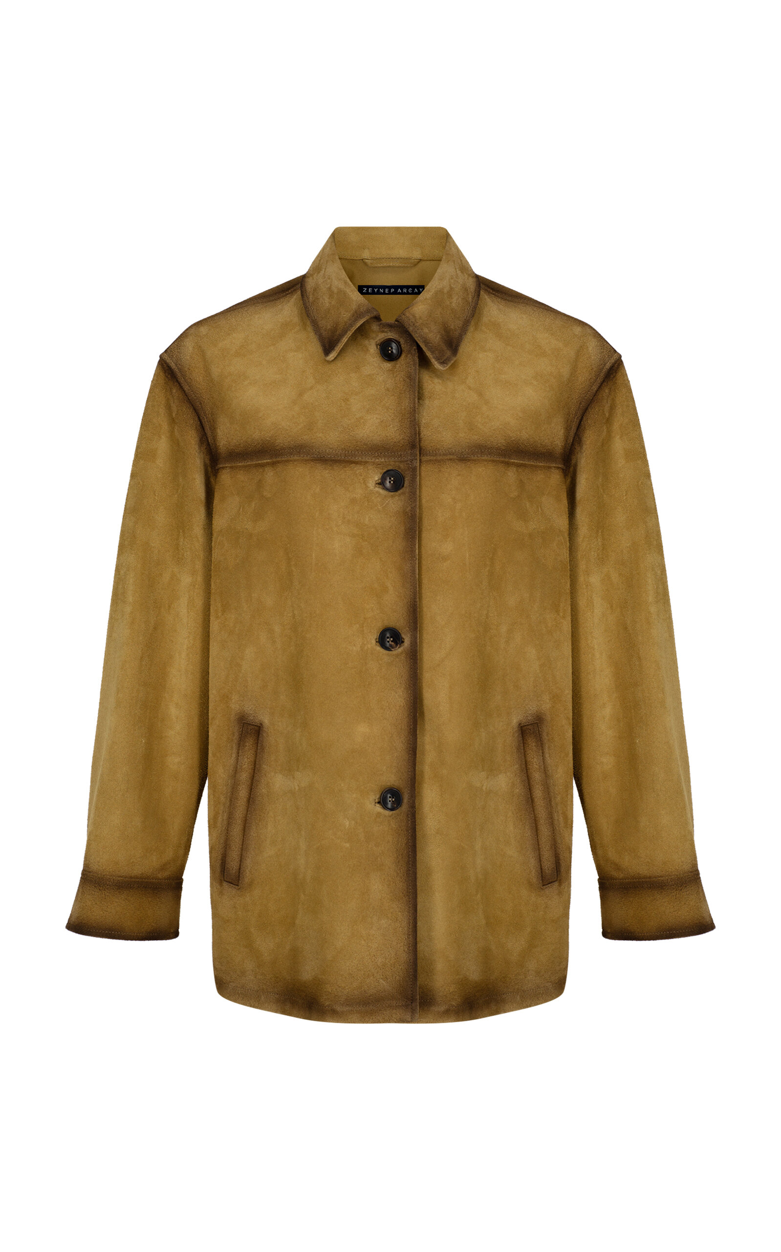 Zeynep Arcay Leather Jacket In Brown